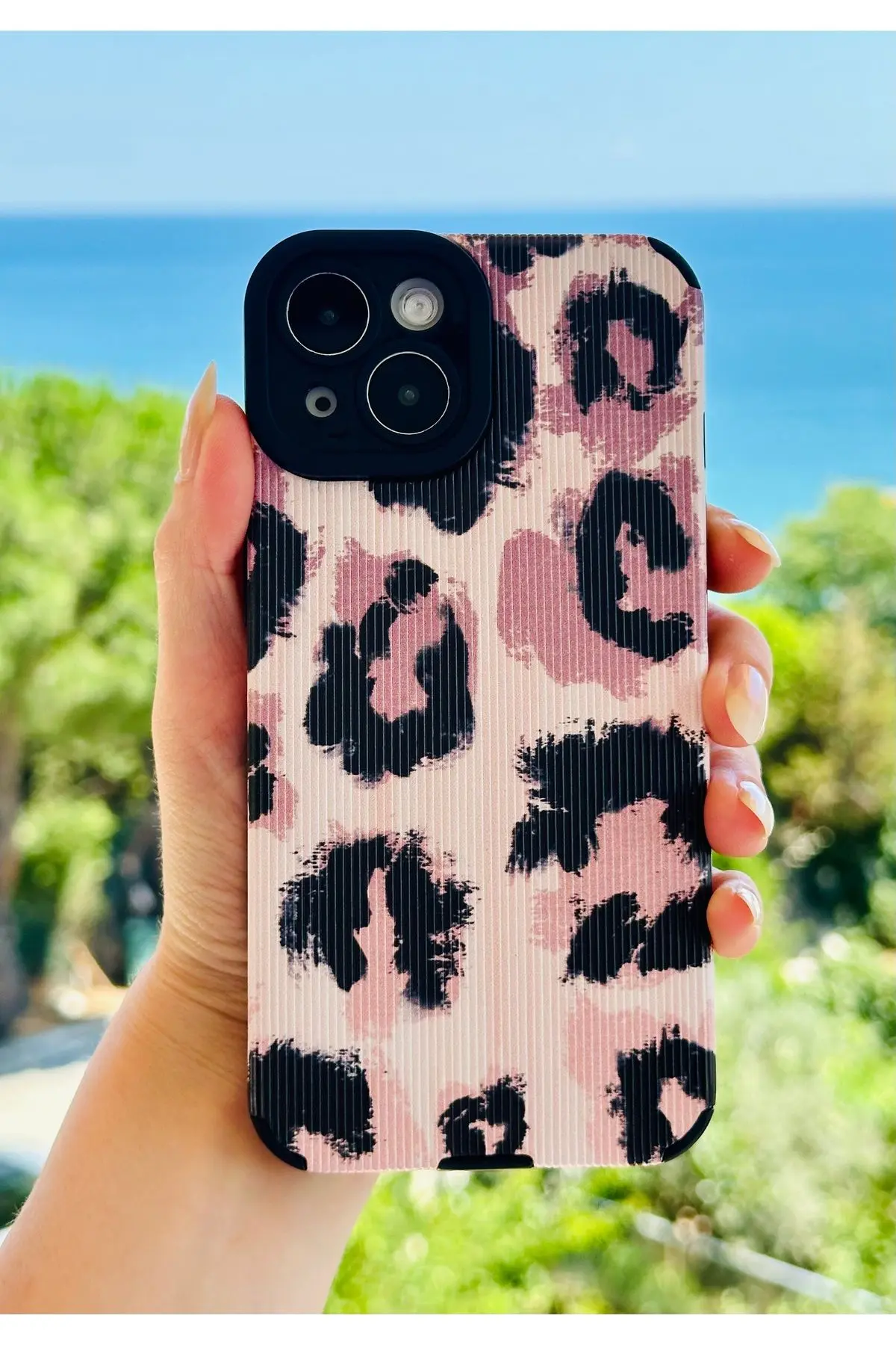 Go Aksesuar Iphone 13 -14 Uyumlu Kaplama Tasarımlı Esnek Silikon Kılıf