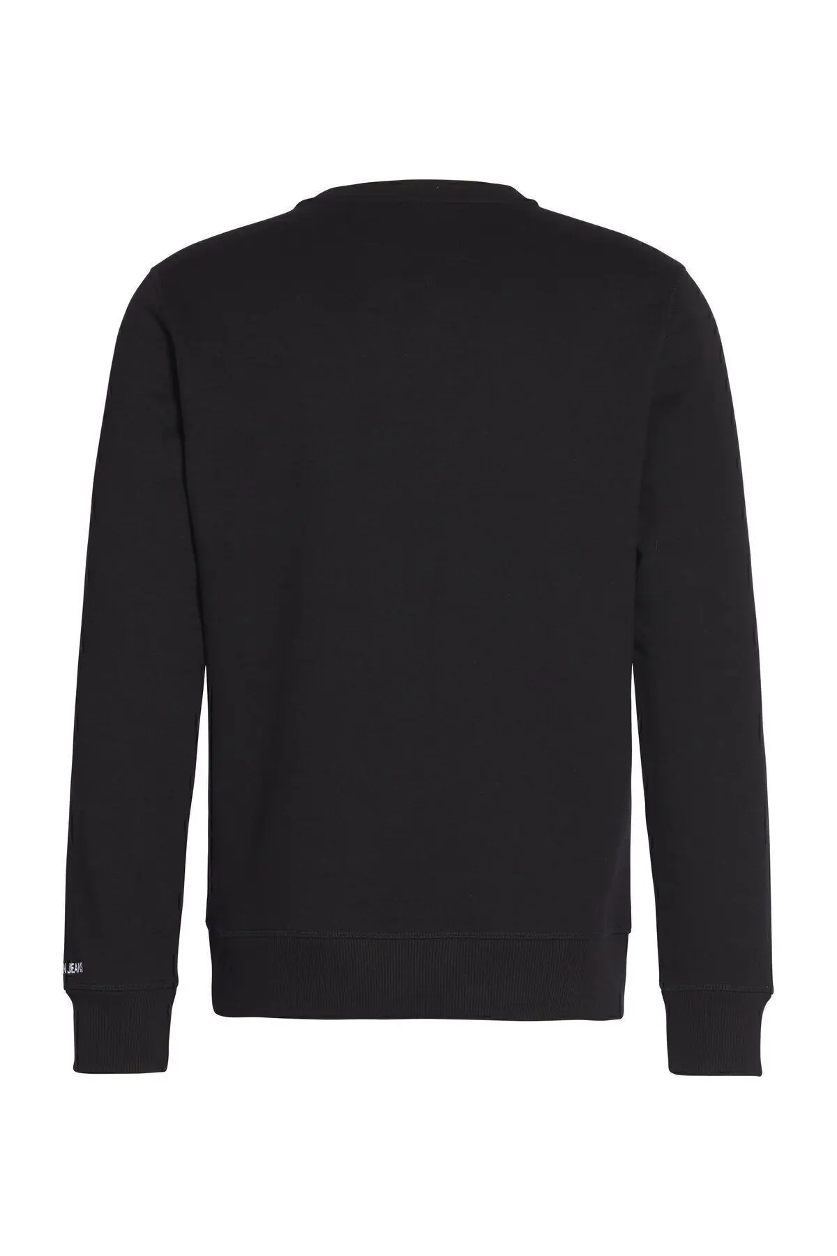 Erkek Marka Logo Detaylı Bisiklet Yaka Regular Fit Siyah Kazak J30J314536-BAE