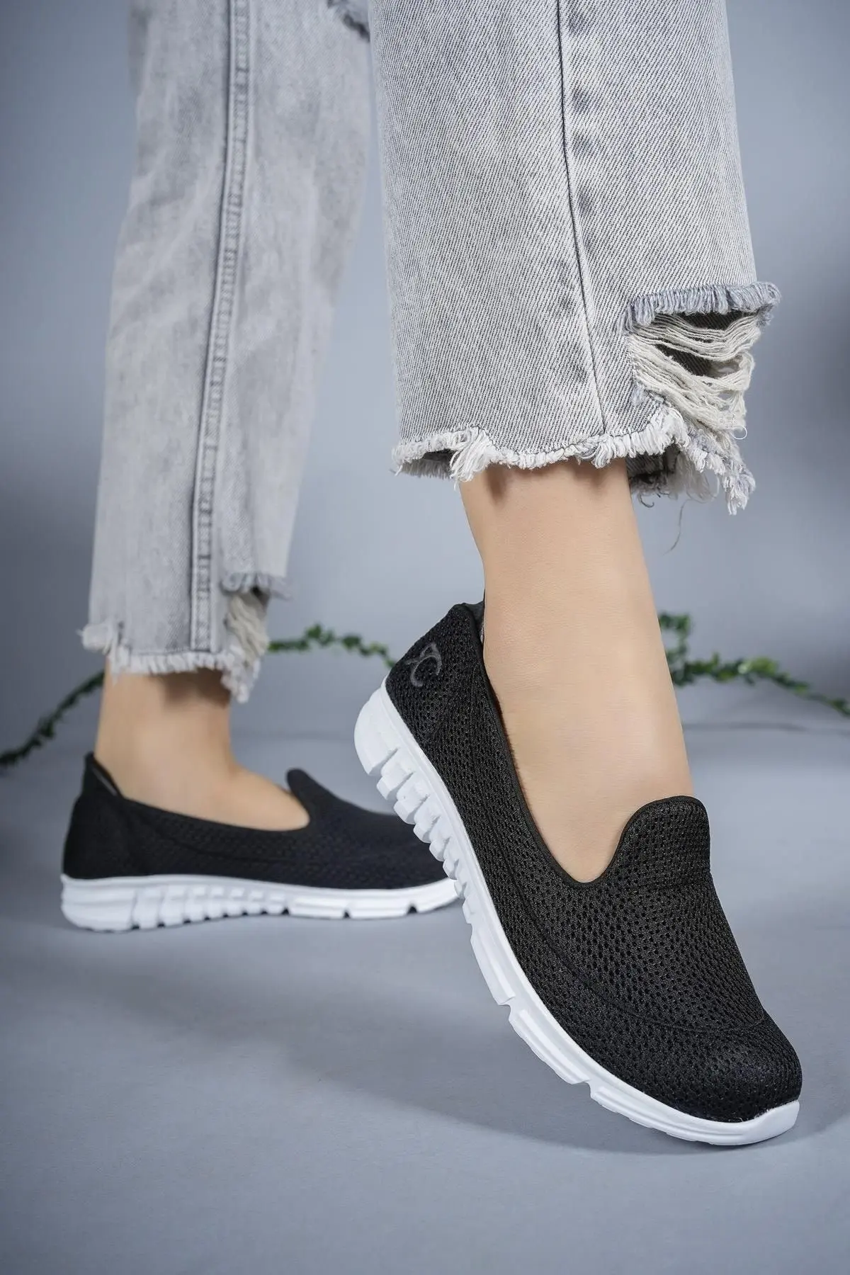 Kadın Sneaker 0012801 Siyah Beyaz