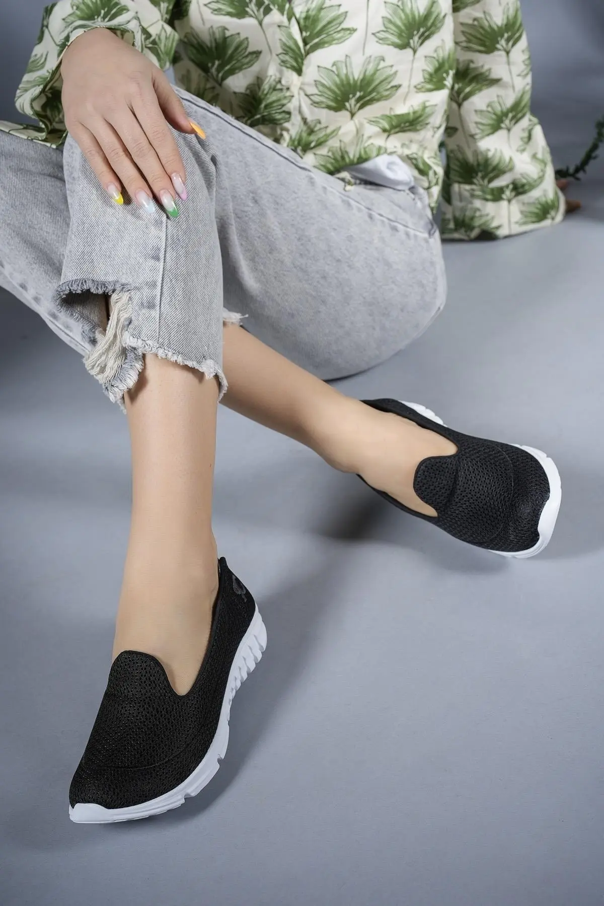 Riccon Kadın Sneaker 0012801 Siyah Beyaz