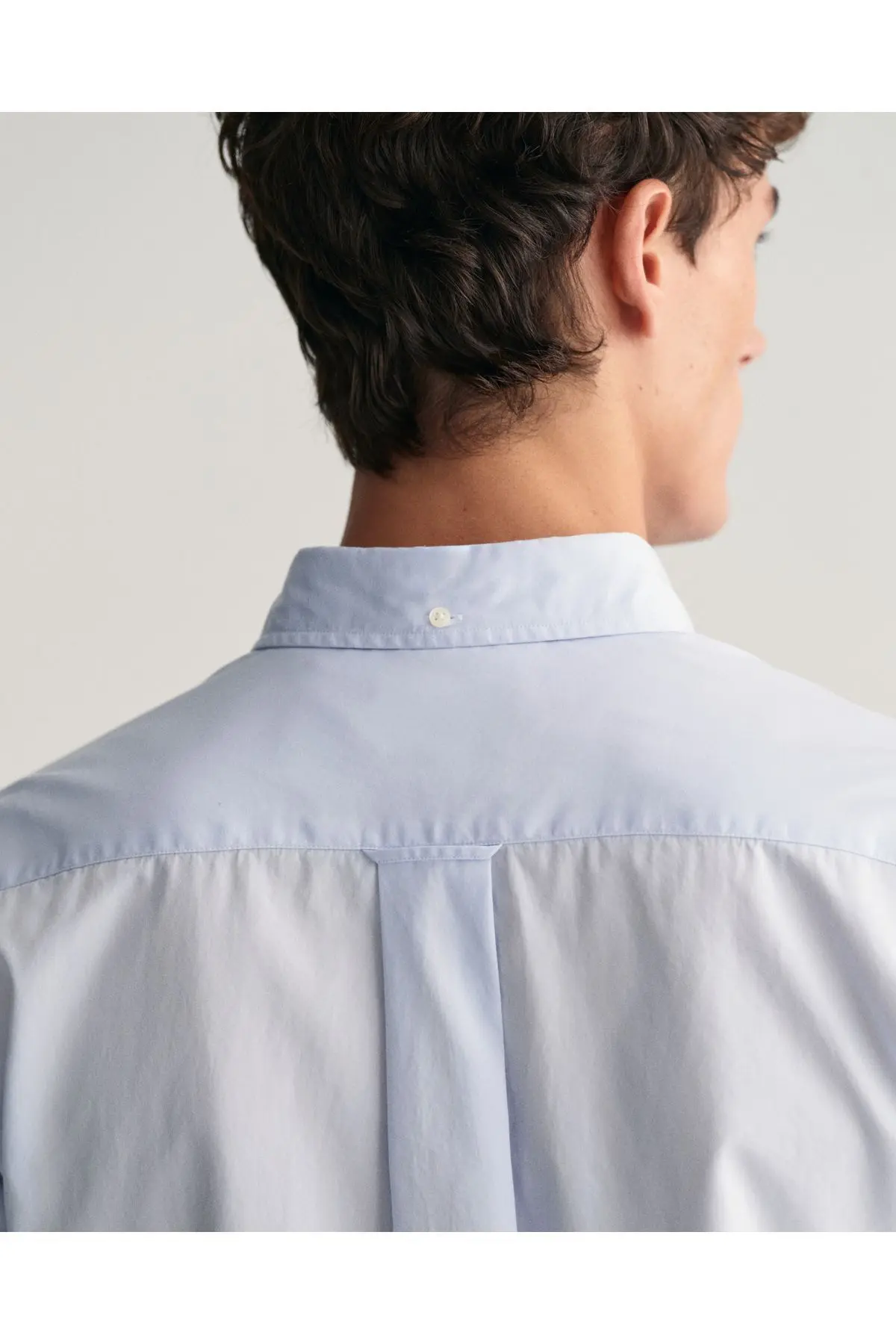 Erkek Mavi Regular Fit Düğmeli Yaka Gömlek