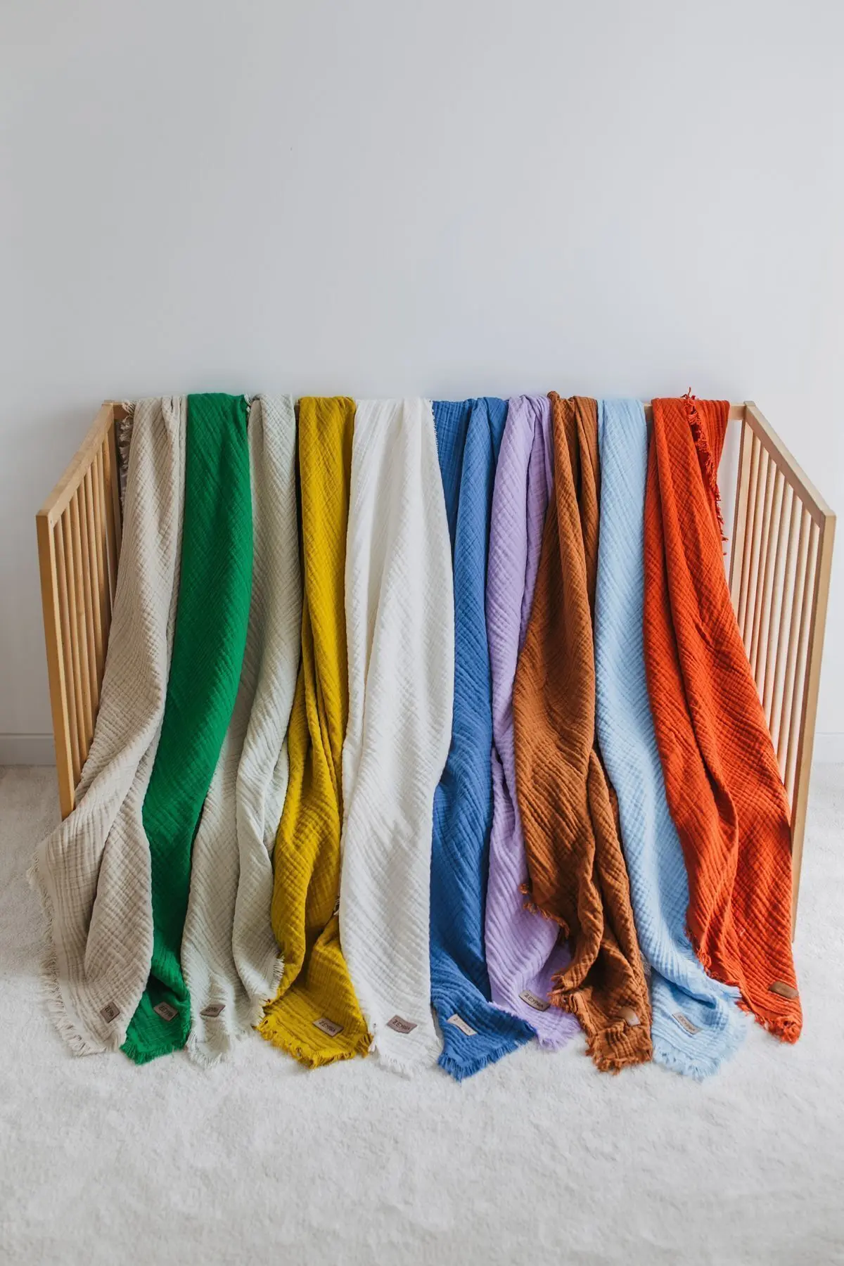 Turuncu Müslin 4 Katlı Müslin 110x110cm Pamuksu Yumuşaklık / Yeni Seri /110x110cm