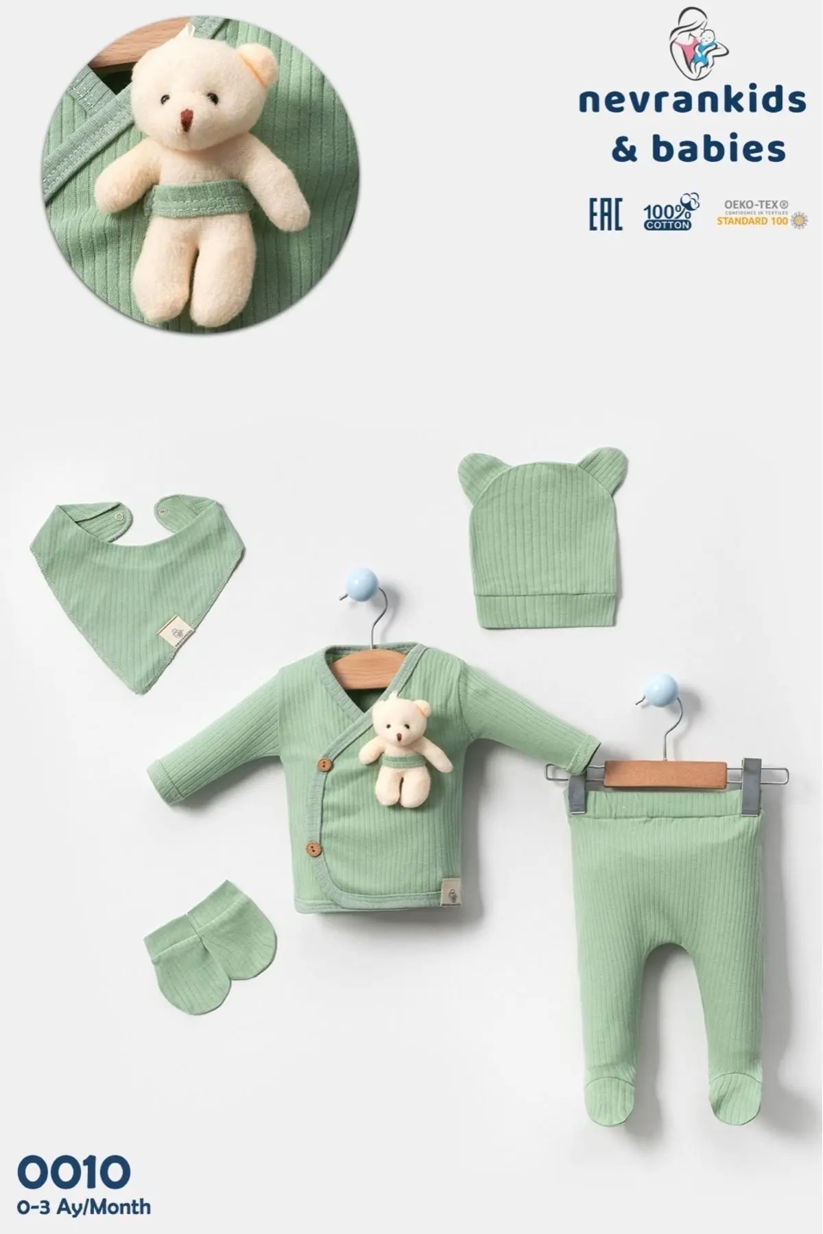 nevrankids Hastane Çıkışı 5'li Set (AYICIK HEDİYELİDİR)