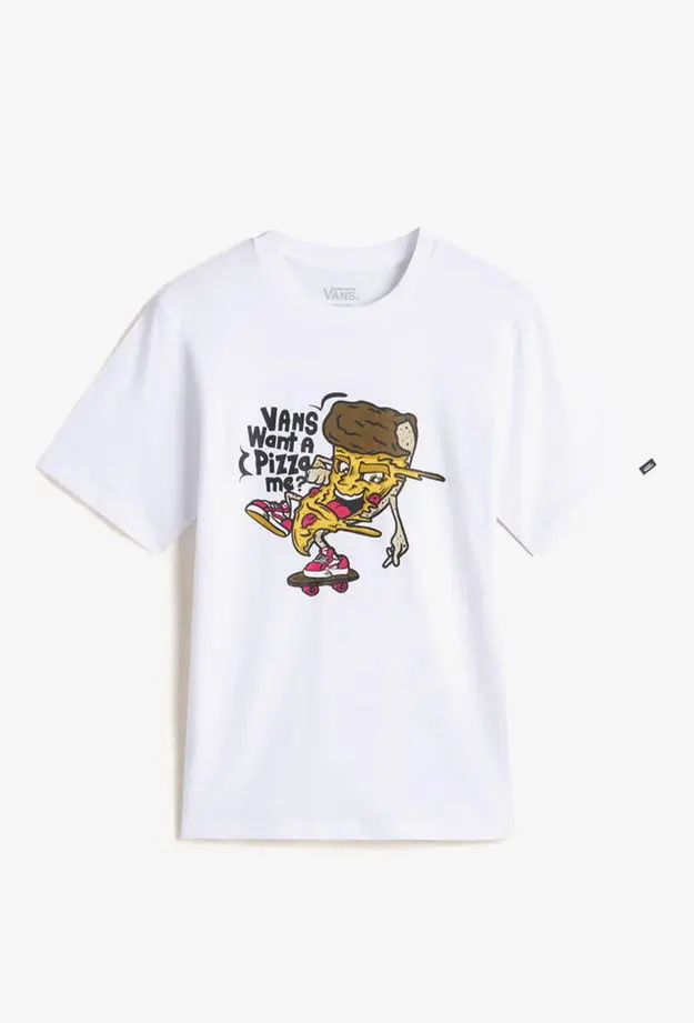 Vans Pizza Me Ss Çocuk Beyaz T-Shirt
