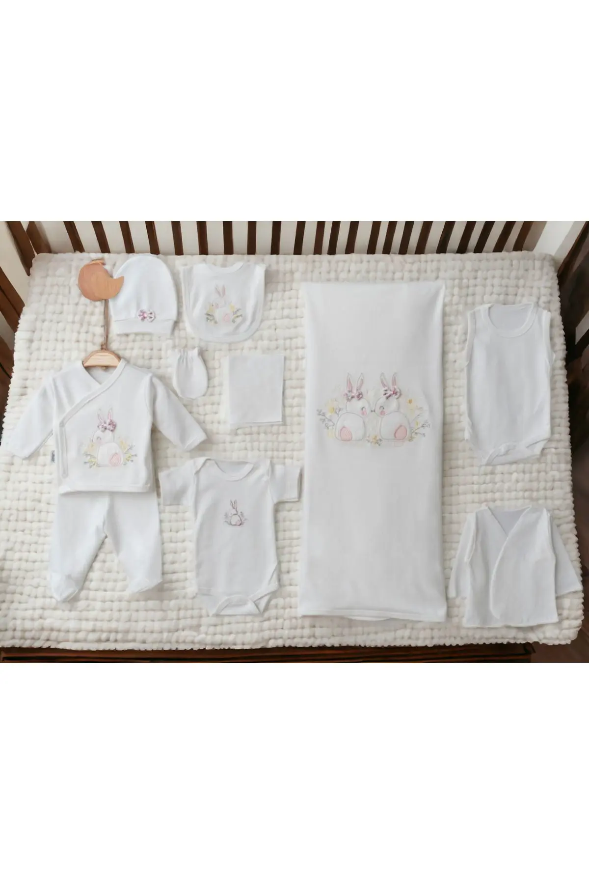 BÜYÜK DOĞUM SETİ (10’LU HASTANE ÇIKIŞI,OMUZ-EL VE SIRT ANNE BEBEK ÇANTASI,KUNDAK VE ALTAÇMA MİNDERİ)