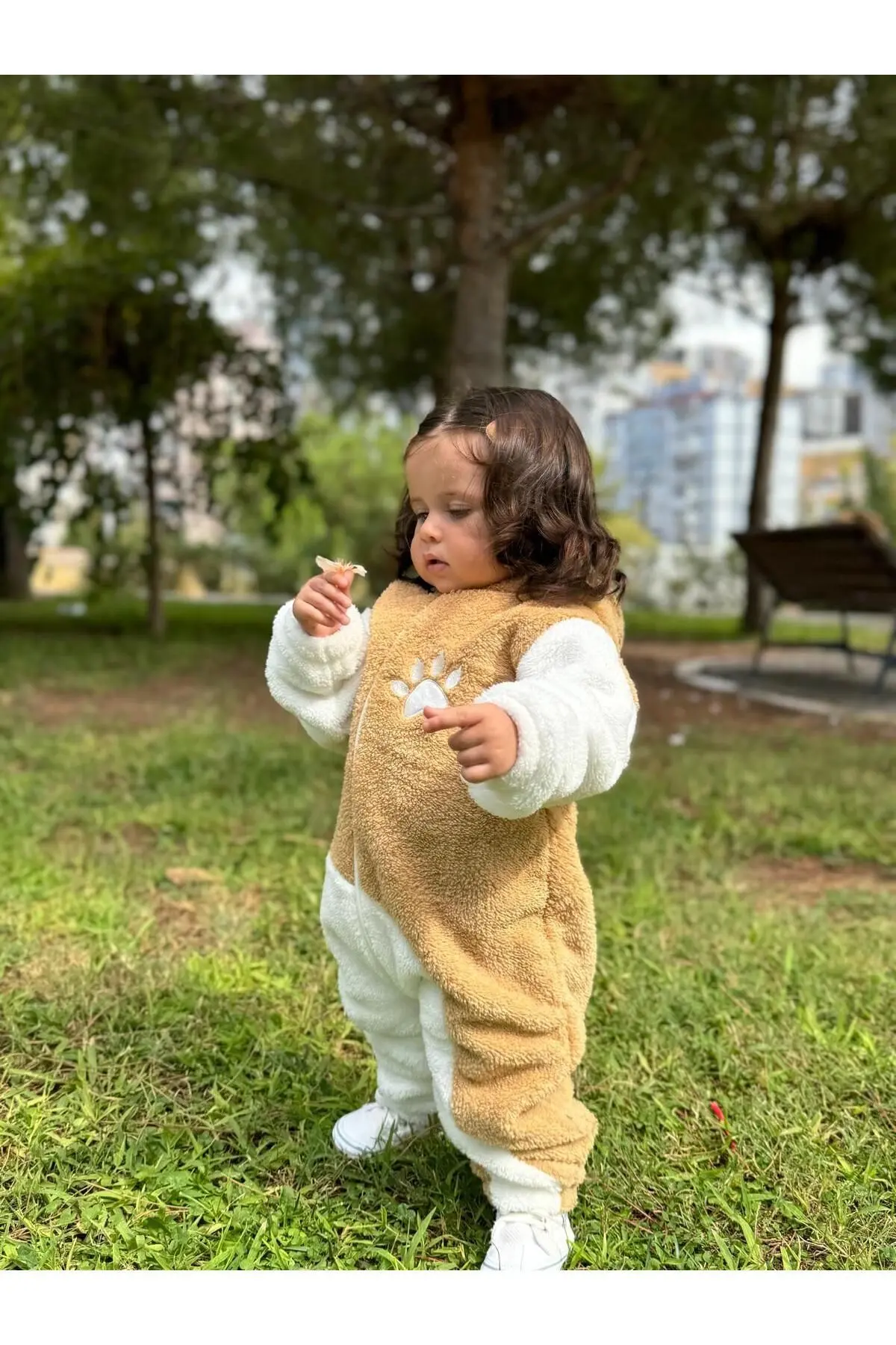 Welsoft Peluş Unisex Fermuarlı Panda Bebek Uyku Tulumu