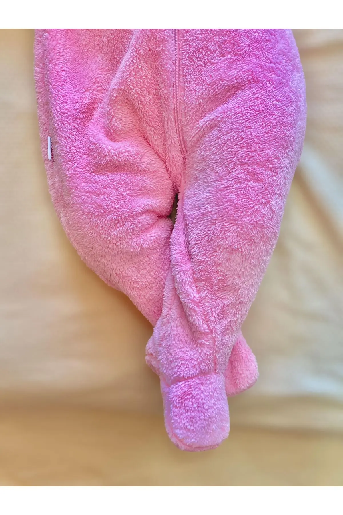 Welsoft Peluş Unisex Fermuarlı Kışlık Bebek Uyku Tulumu Bebek Tulumu Çocuk Tulumu Çocuk Kostümü