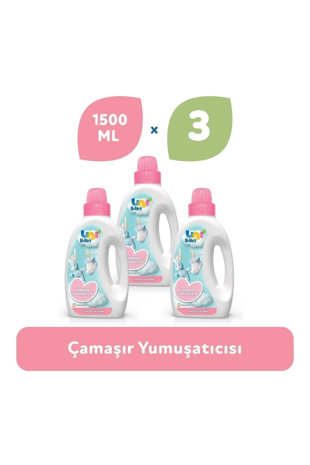 Uni Baby Çamaşır Yumuşatıcı 1500 ml X 3 Adet