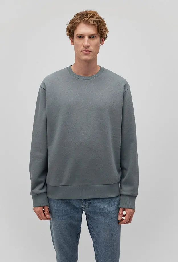 Mavi Bisiklet Yaka Yeşil Basic Sweatshirt 0S10276-71577