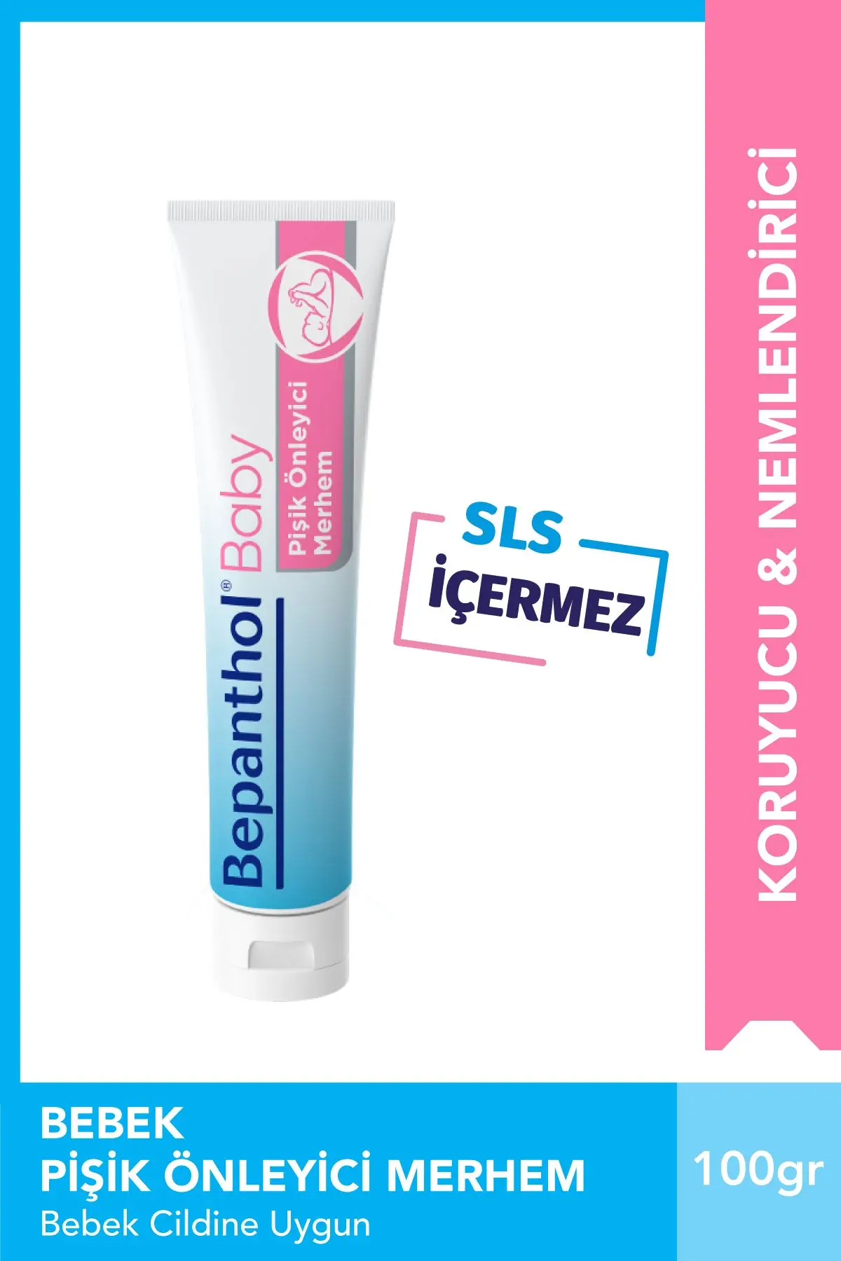 Bepanthol Baby Pişik Önleyici Merhem 100gr L Sls, Parfüm, Koruyucu Içermez