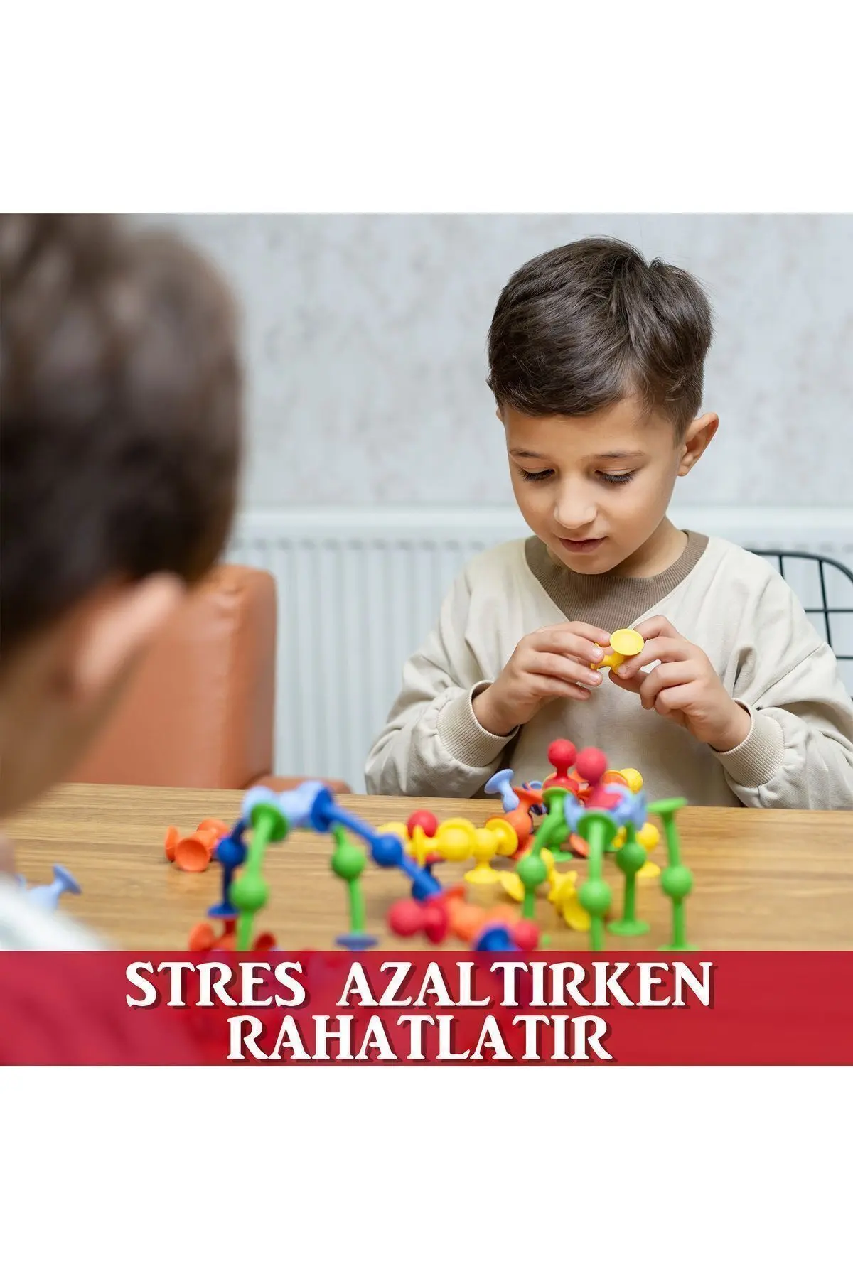 Vakum Molekül 25 Parça Yapı Taşları Fidget Duyusal Eğitici Oyuncak