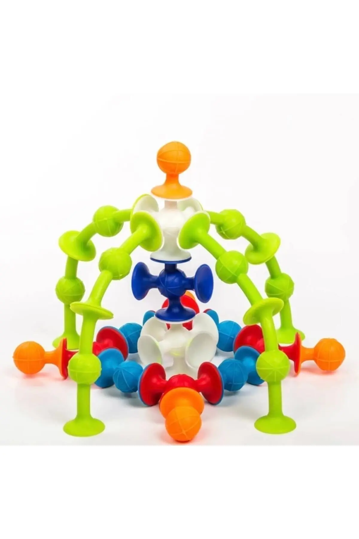 Vakum Molekül 25 Parça Yapı Taşları Fidget Duyusal Eğitici Oyuncak Squigz Lego