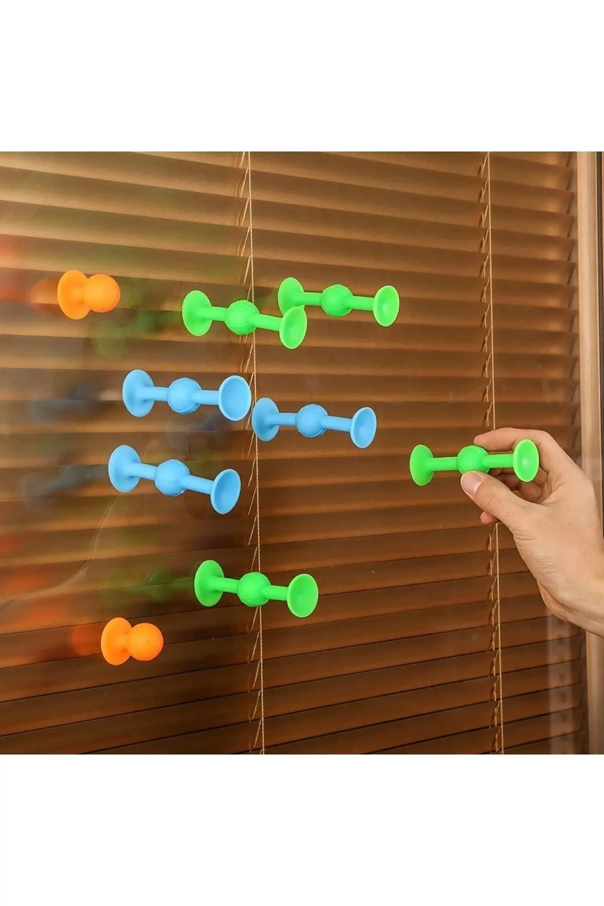 Vakum Molekül 25 Parça Yapı Taşları Fidget Duyusal Eğitici Oyuncak Squigz Lego