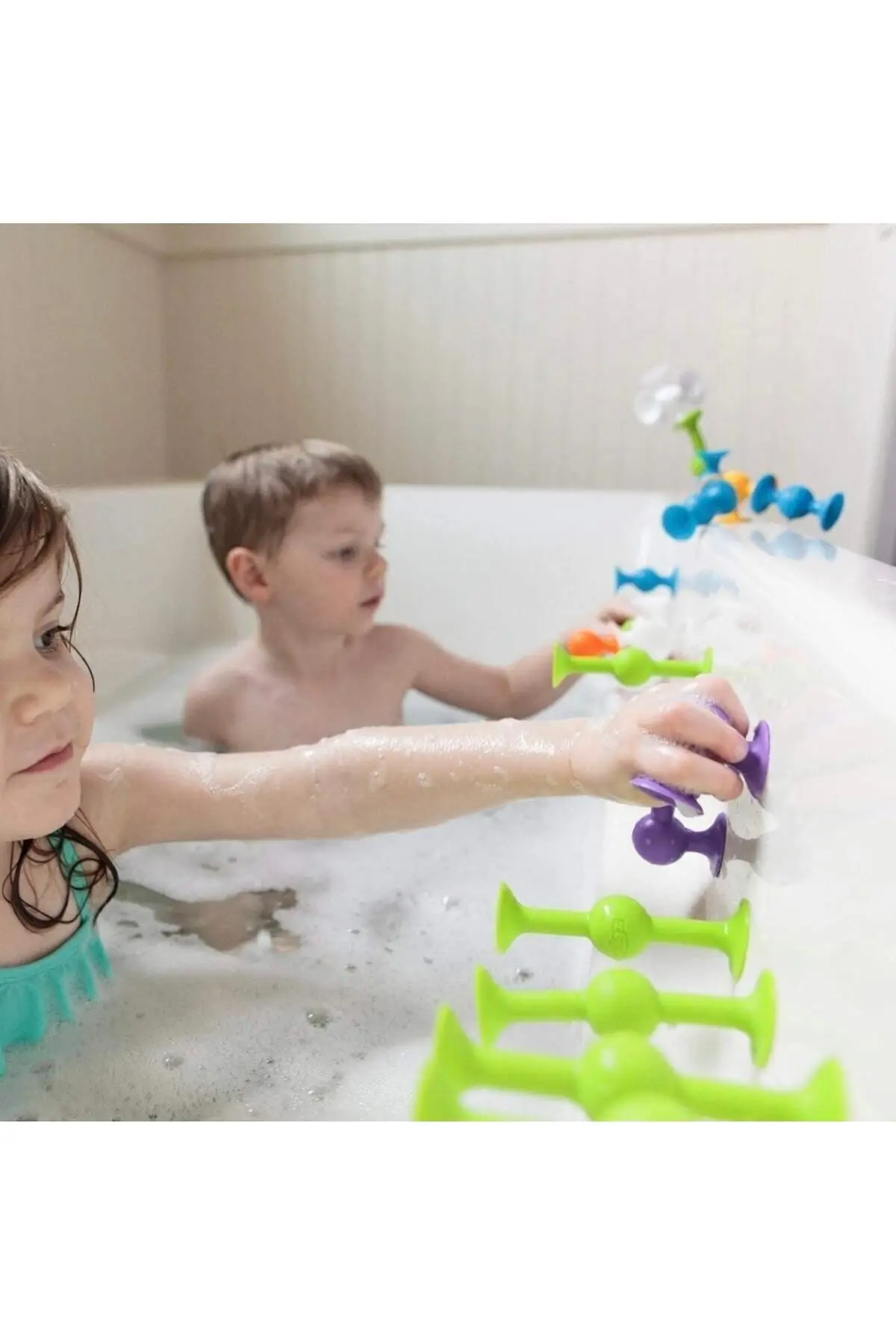 Vakum Molekül 25 Parça Yapı Taşları Fidget Duyusal Eğitici Oyuncak Squigz Lego