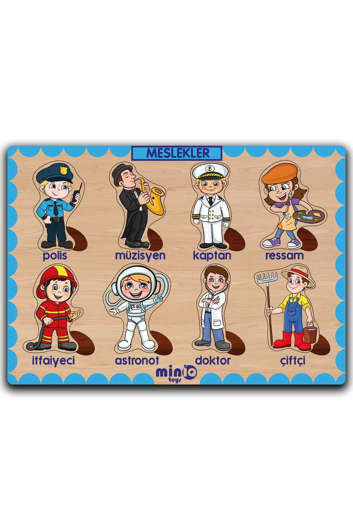 Ahşap Türkçe 6’lı Mega Set Eğitici Öğretici Yapboz