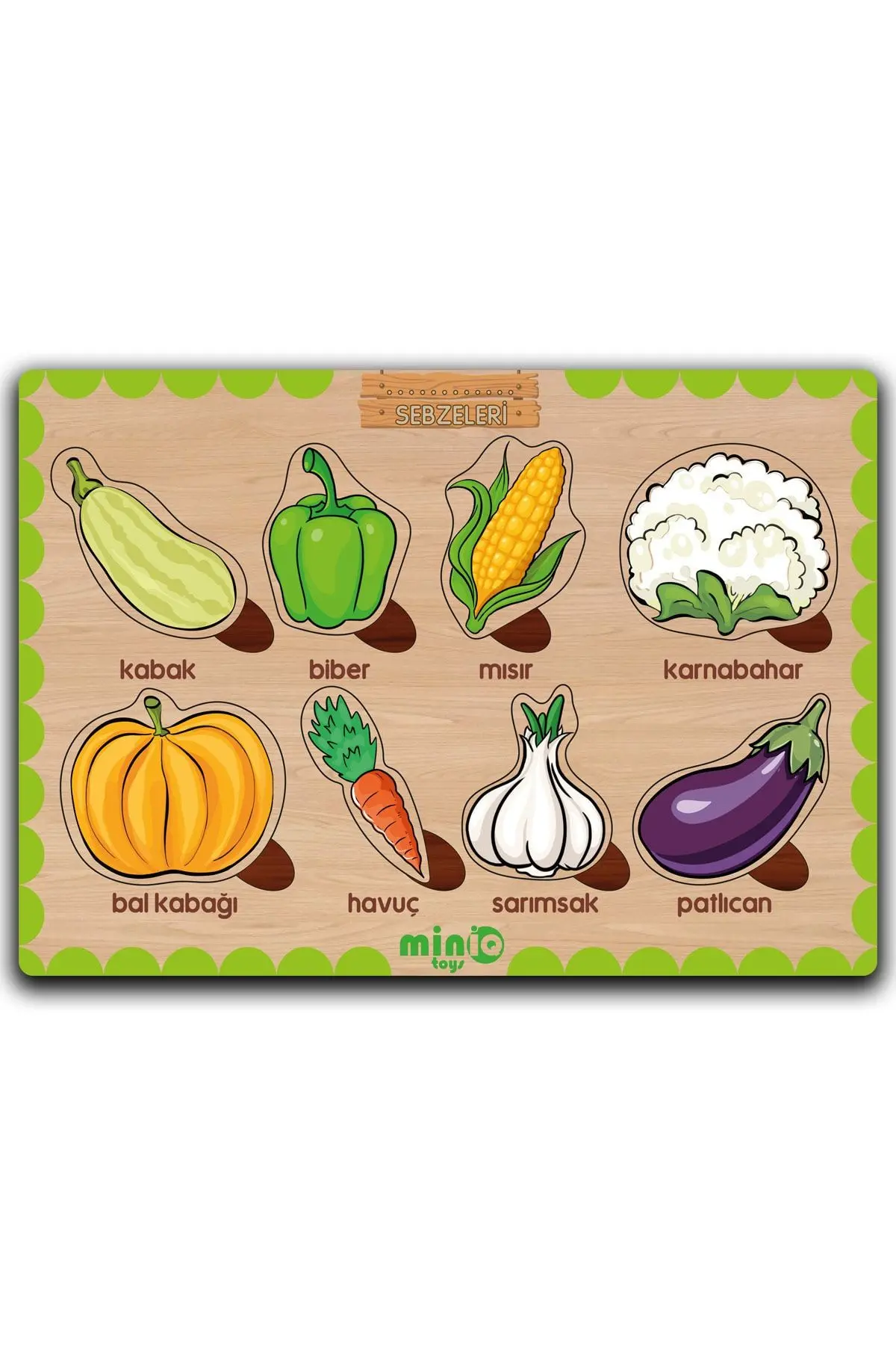 Ahşap Türkçe 6’lı Mega Set Eğitici Öğretici Yapboz