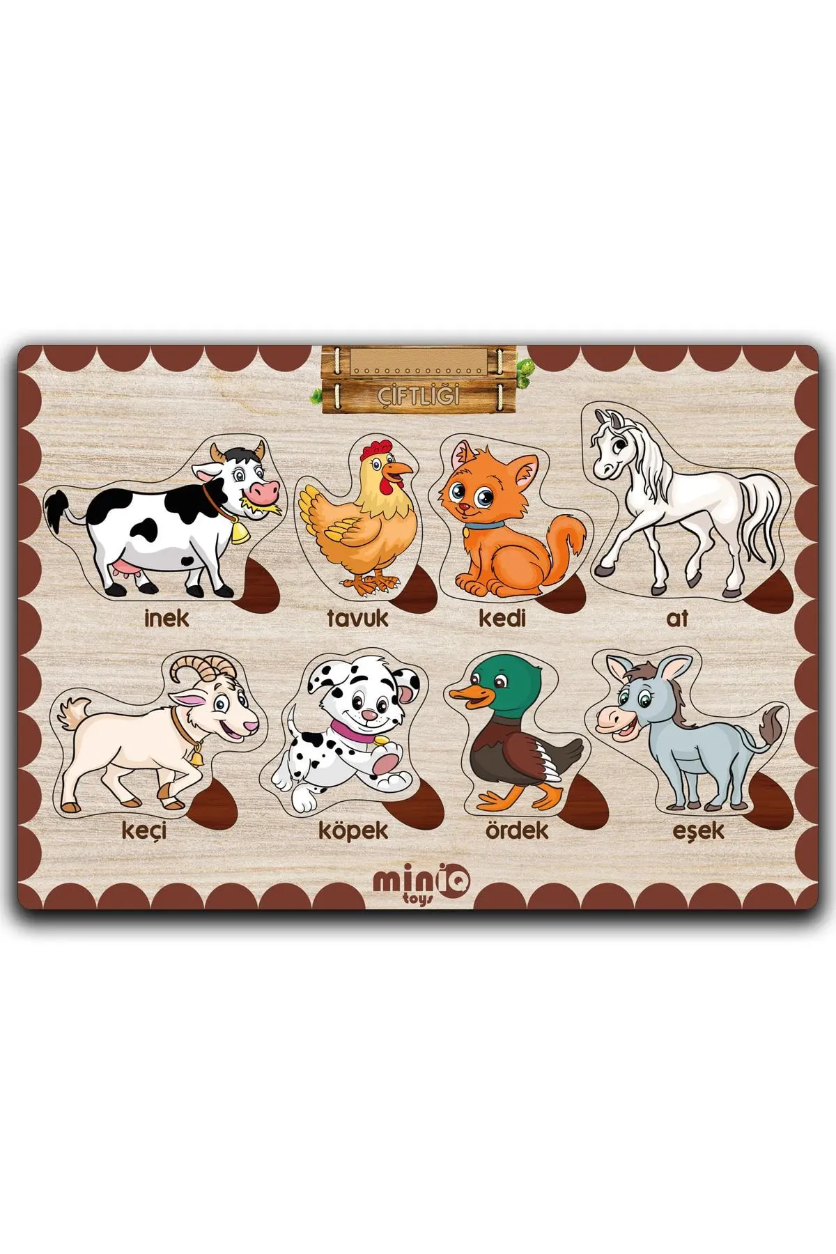 Ahşap Türkçe 6’lı Mega Set Eğitici Öğretici Yapboz