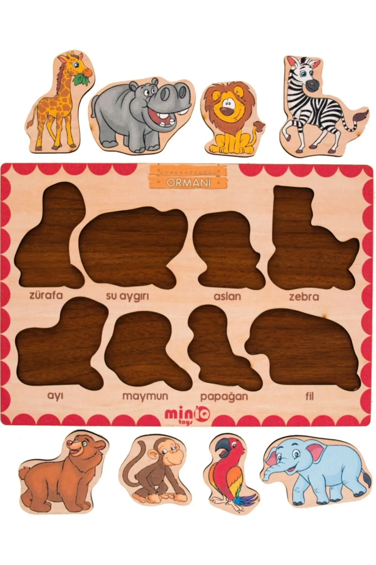 Ahşap Türkçe 6’lı Mega Set Eğitici Öğretici Yapboz