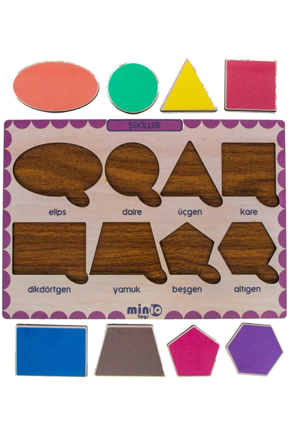 Ahşap Türkçe 6’lı Mega Set Eğitici Öğretici Yapboz