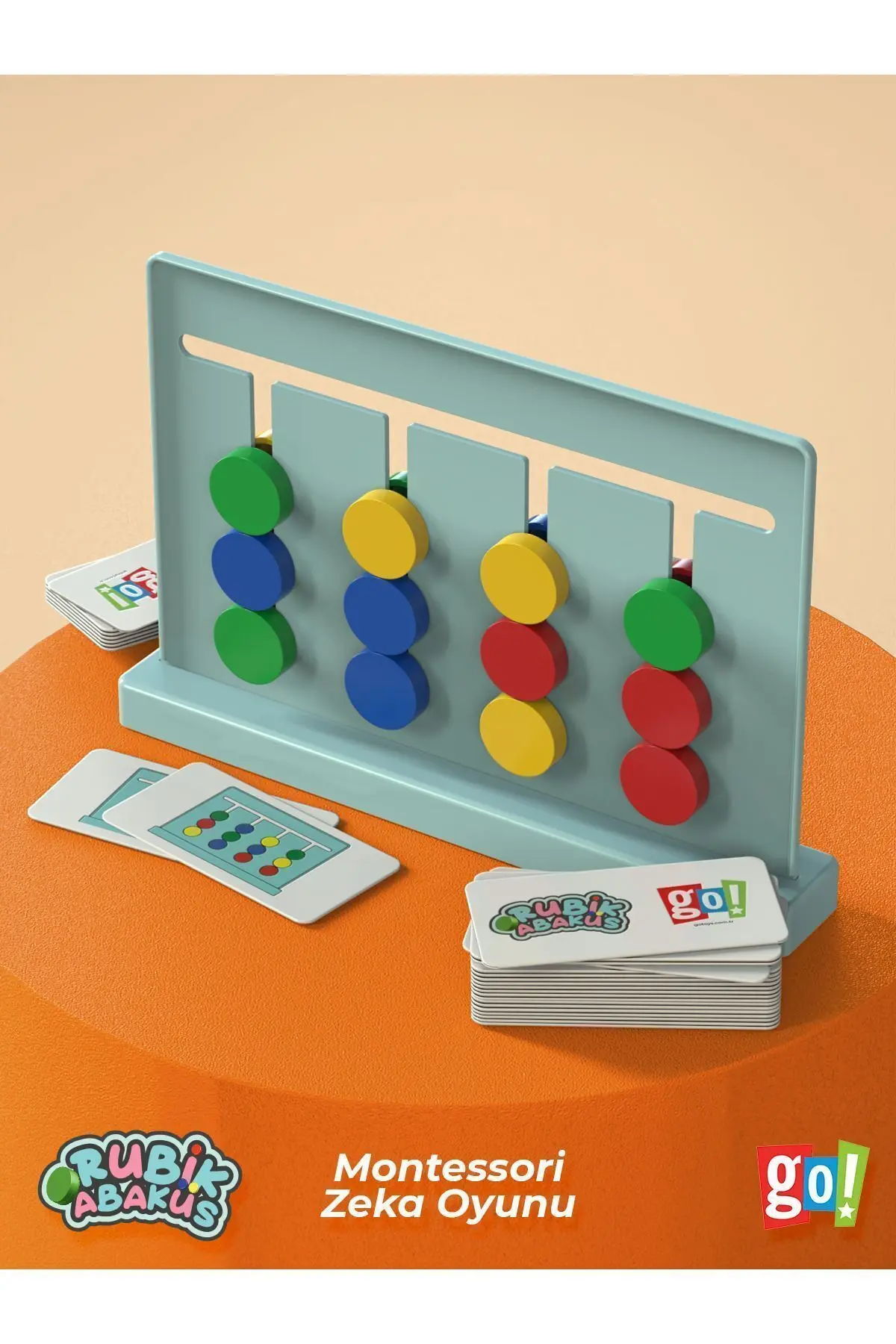 Rubik Abaküs Montessori Zeka Oyunu Eğitici Oyuncak