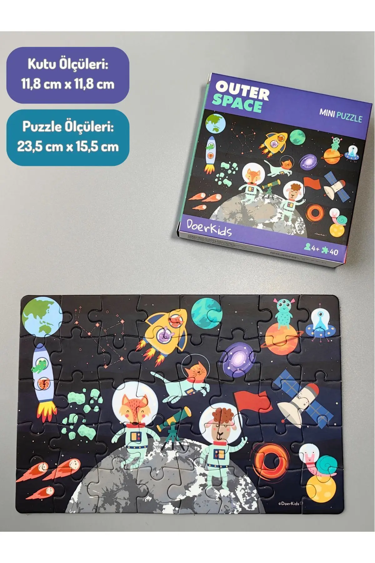 Uzay Boşluğu Mini Puzzle | 40 Parça | 4+ Yaş