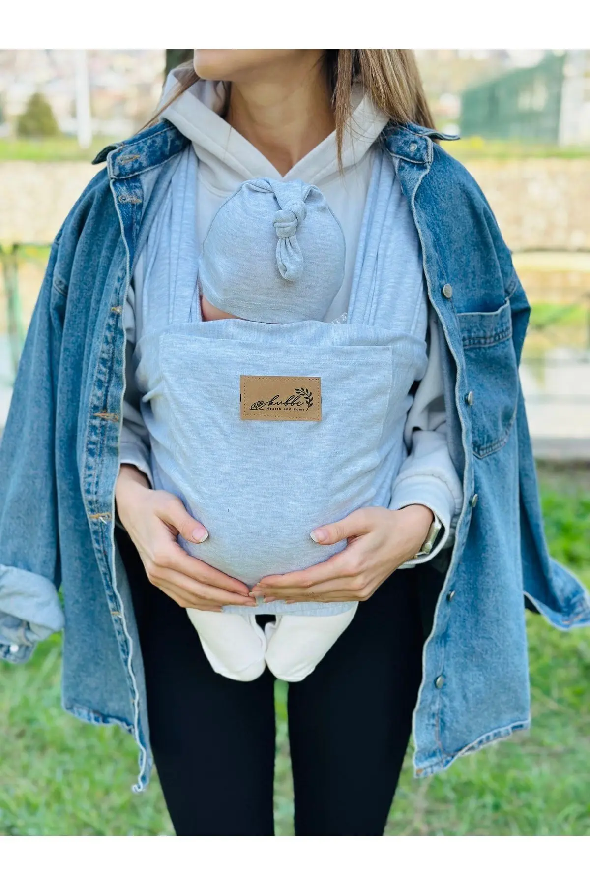 Anakucağı Cepli Bebek Taşıma Şalı, Bebek Askısı Sling
