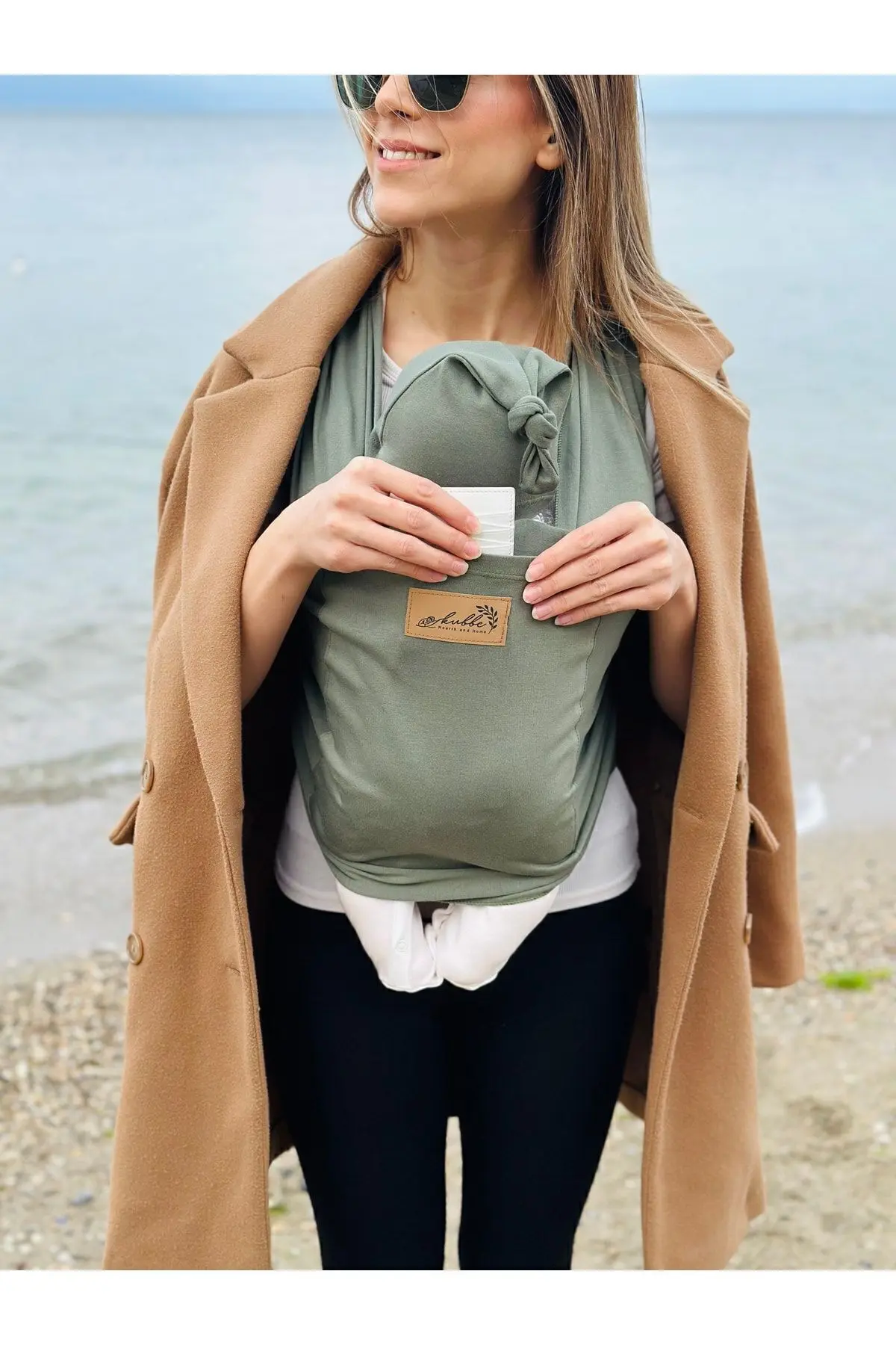 Anakucağı Cepli Bebek Taşıma Şalı, Bebek Askısı Sling