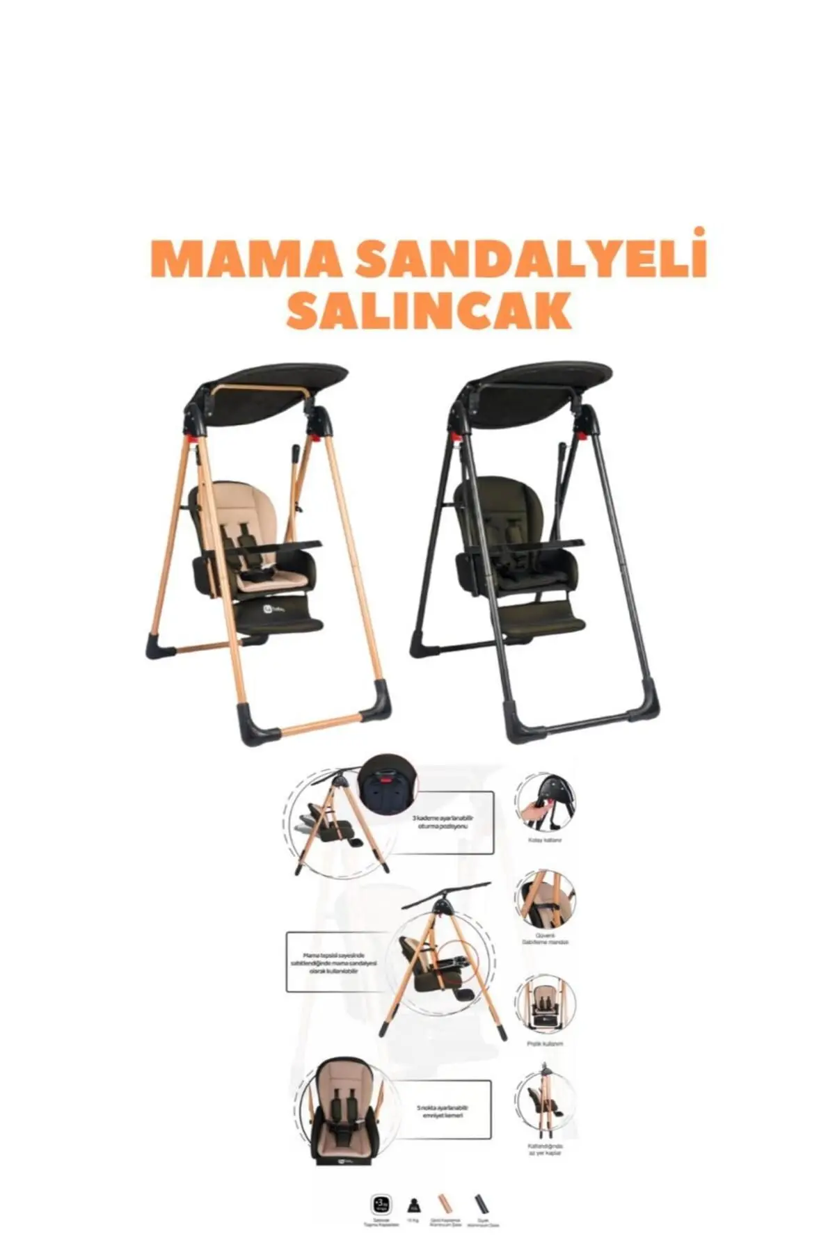 Yeni Doğan Çeyiz Seti Bebek Arabası + Anne Yanı Beşik + Yürüteç +Salıncak+ Ana Dizi