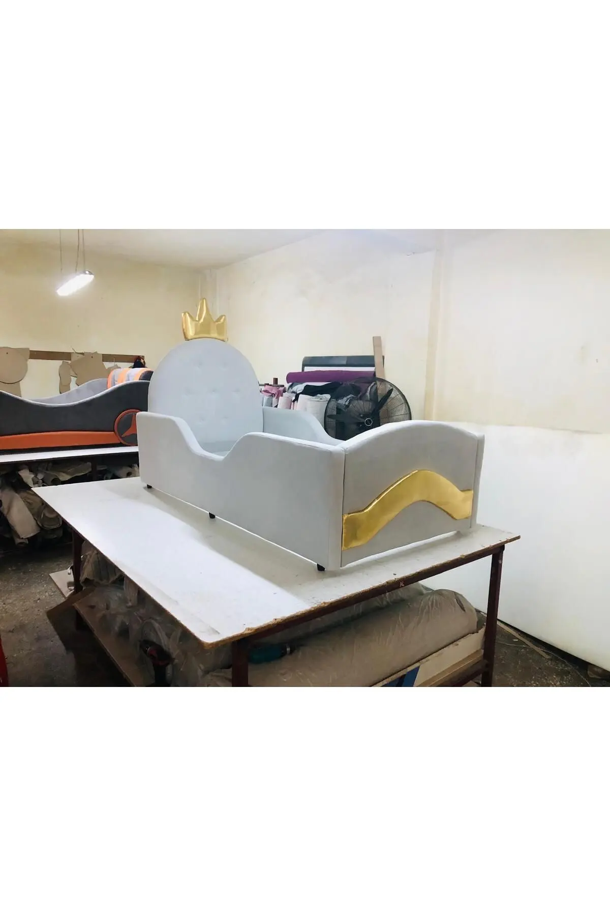 Montessori Serisi _yumuşacık Puf_çocuk_bebek_taçlı Yatak 90x190 Ölçüde (İÇ YATAK DAHİLDİR)