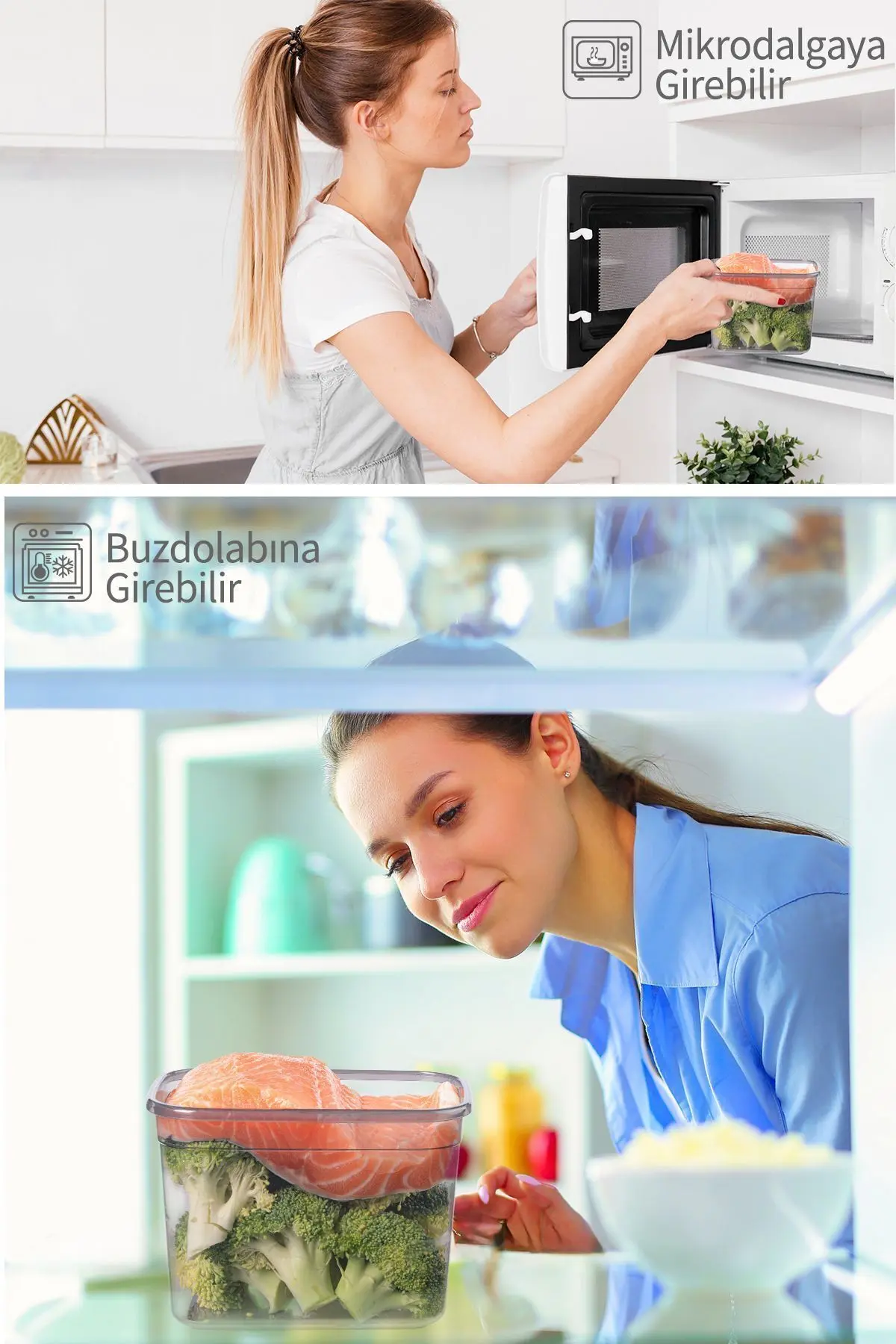 6 Adet 12 Parça Dikdörtgen 2 Litre Erzak Bakliyat Saklama Kabı Çeyiz Seti 20 Etiket Hediyeli