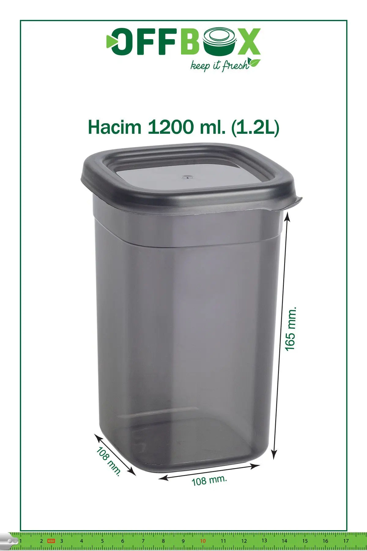 12 Adet 24 Parça 1,2 Litre Kare Erzak Bakliyat Saklama Kabı Seti Baharatlık 20 Adet Etiket Hediyeli