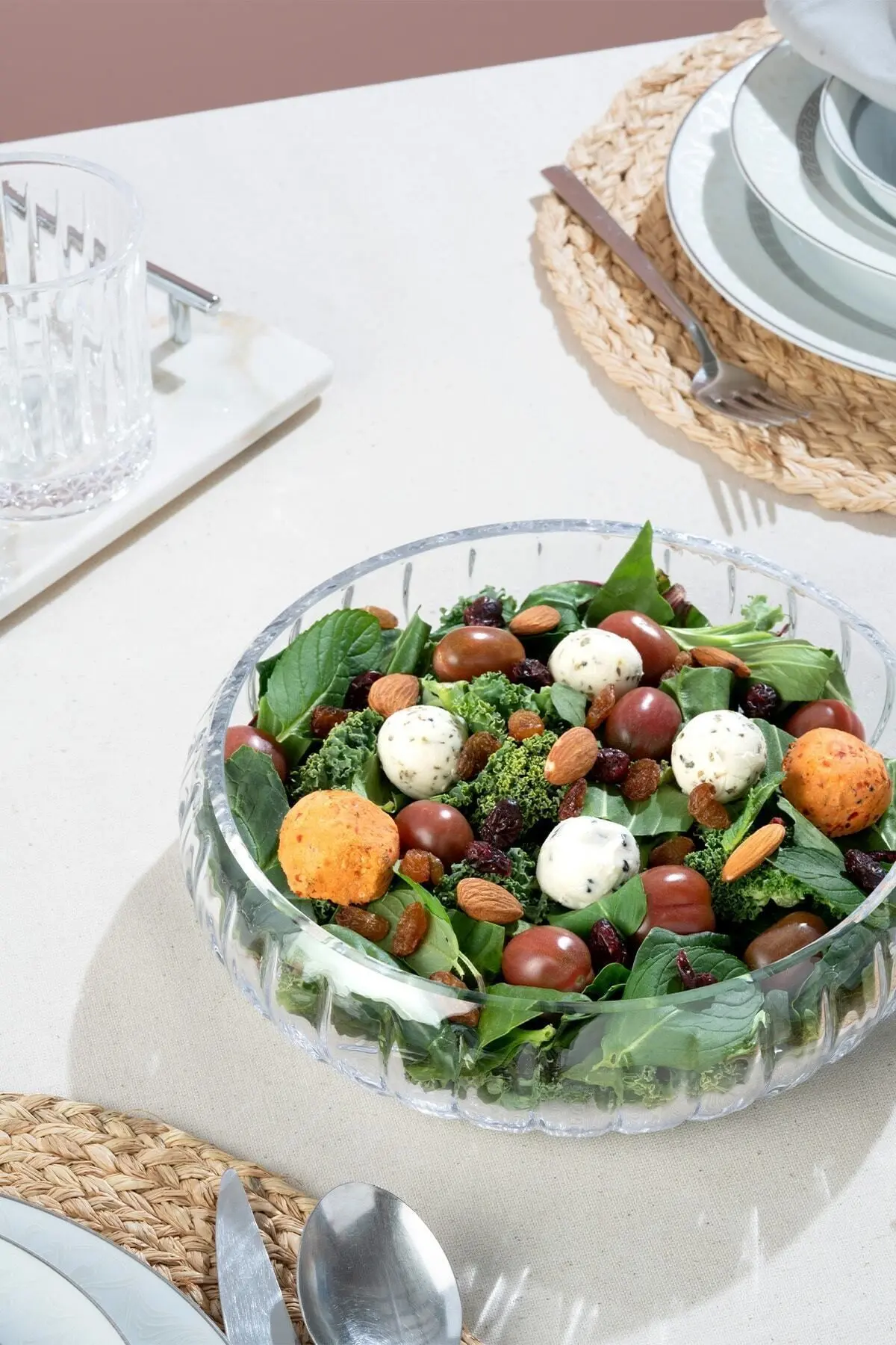 Glamis Büyük Boy Selen Concept Cam Salata Kasesi