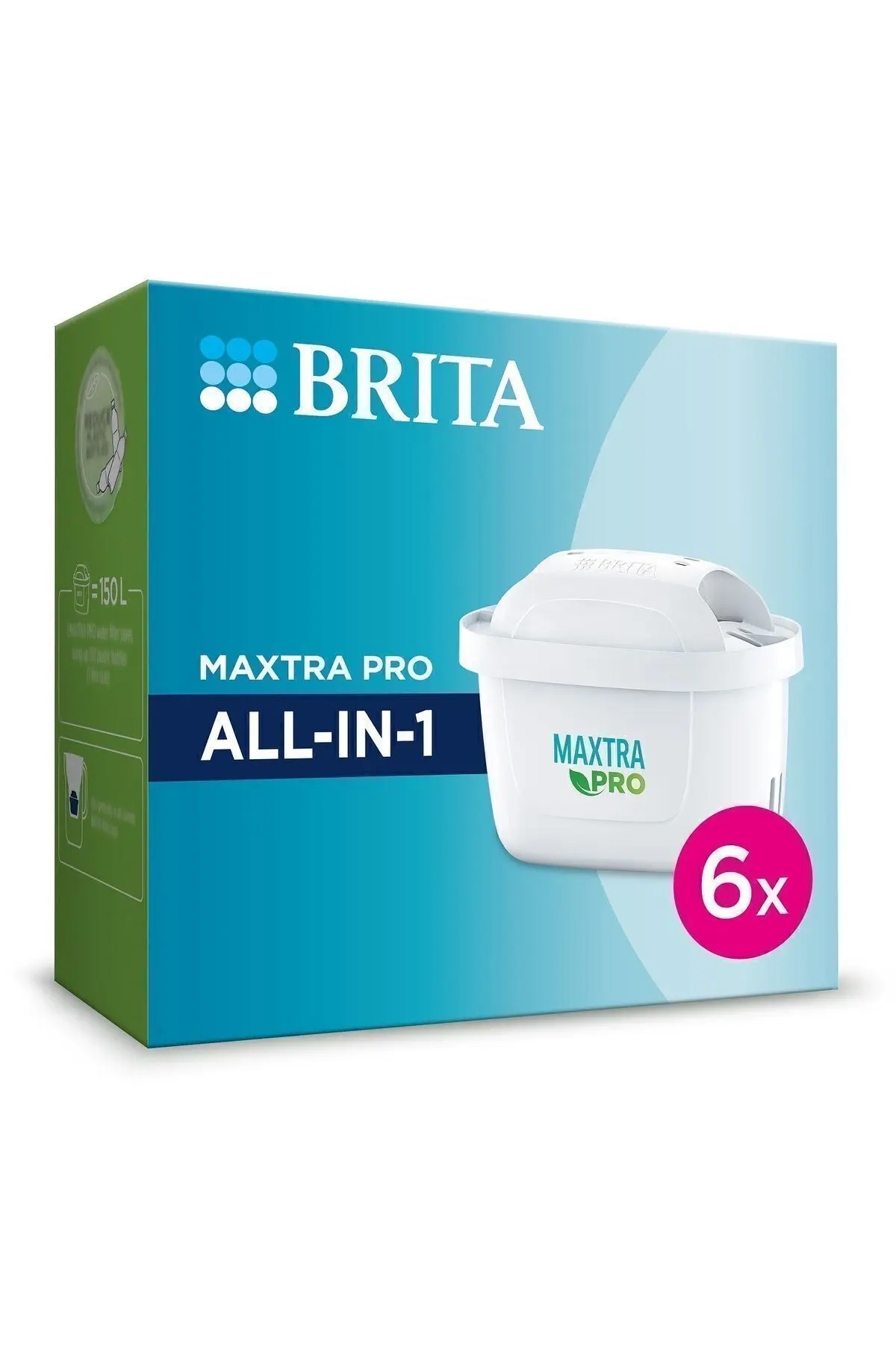 Brita MAXTRA PRO ALL-IN-1 Yedek Su Arıtma Filtresi, 6’lı