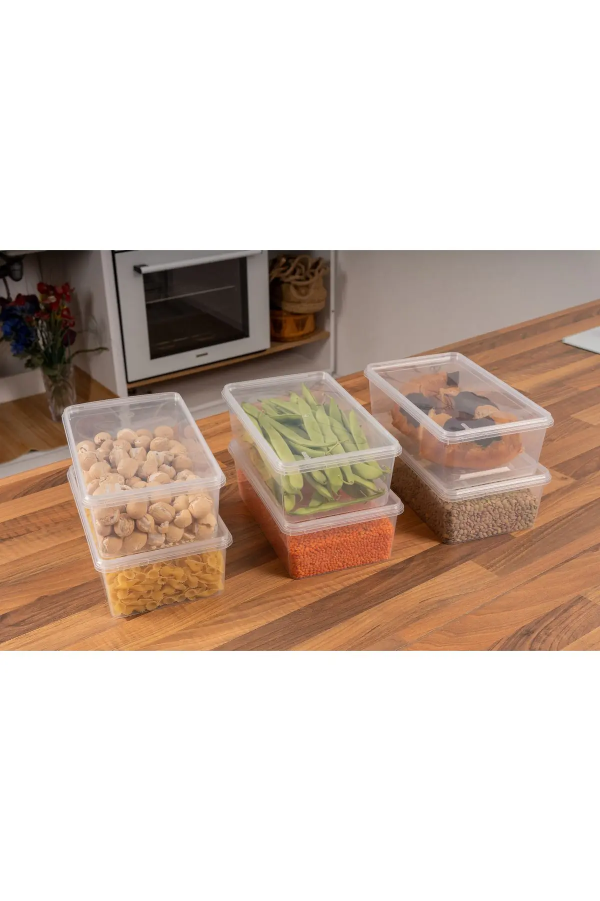 Saklama Kabı 10 Adet 2 Lt Kilitli, Dondurucu,buzdolabı,erzak,oyuncak,yemek,kahve,malzeme Kutusu,gıda