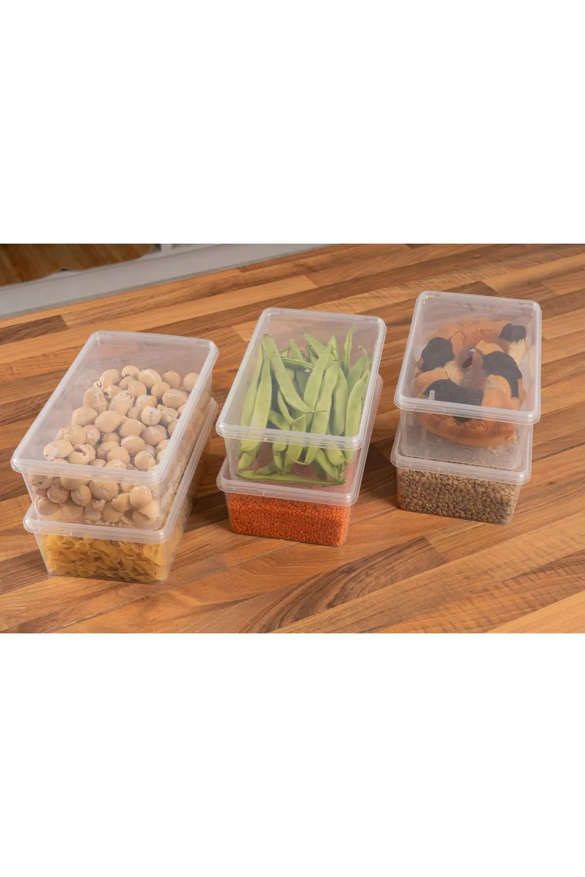 Saklama Kabı 10 Adet 2 Lt Kilitli, Dondurucu,buzdolabı,erzak,oyuncak,yemek,kahve,malzeme Kutusu,gıda