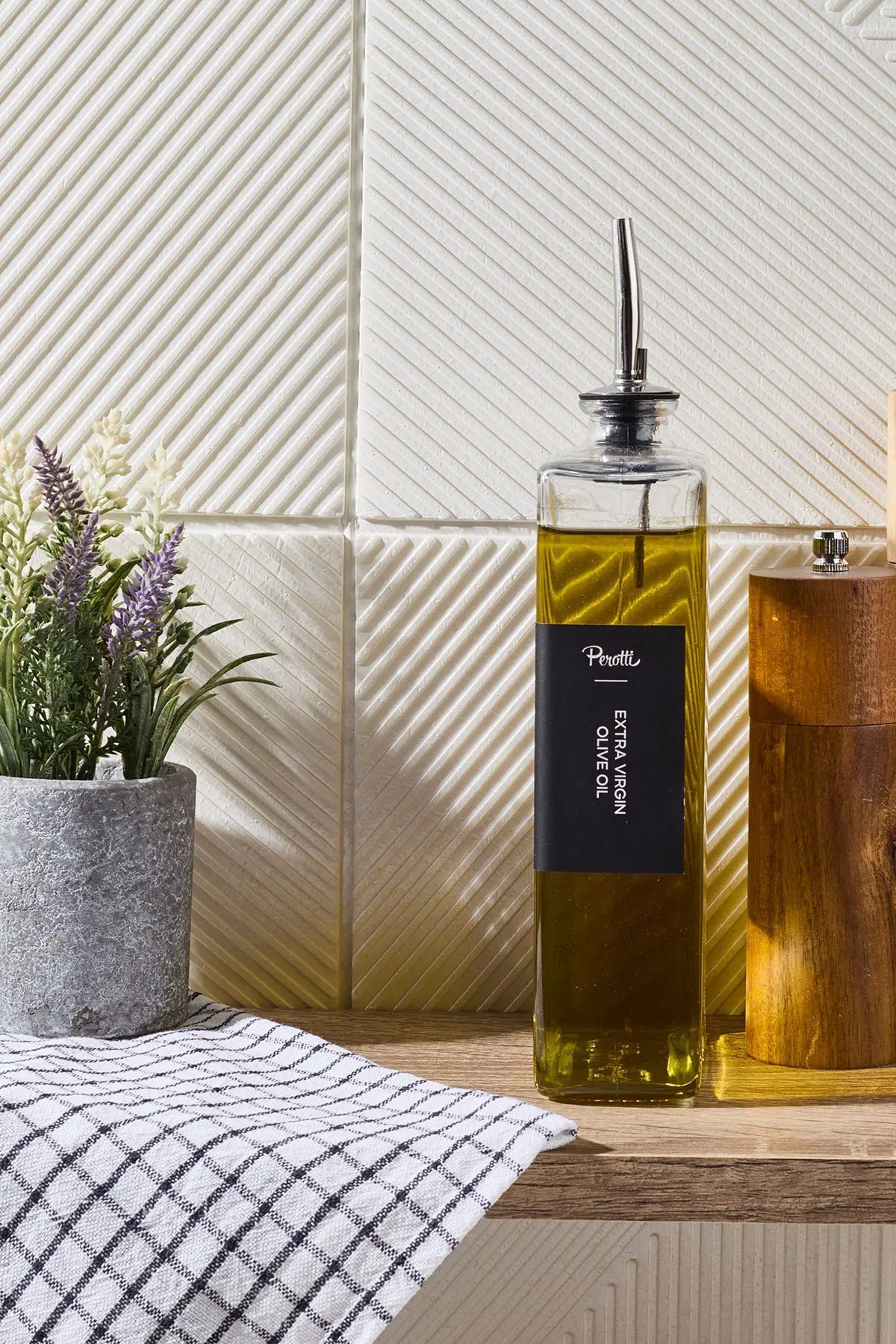 Molivet 750ml Silver Kapak Cam Yağdanlık-sosluk-sirkelik