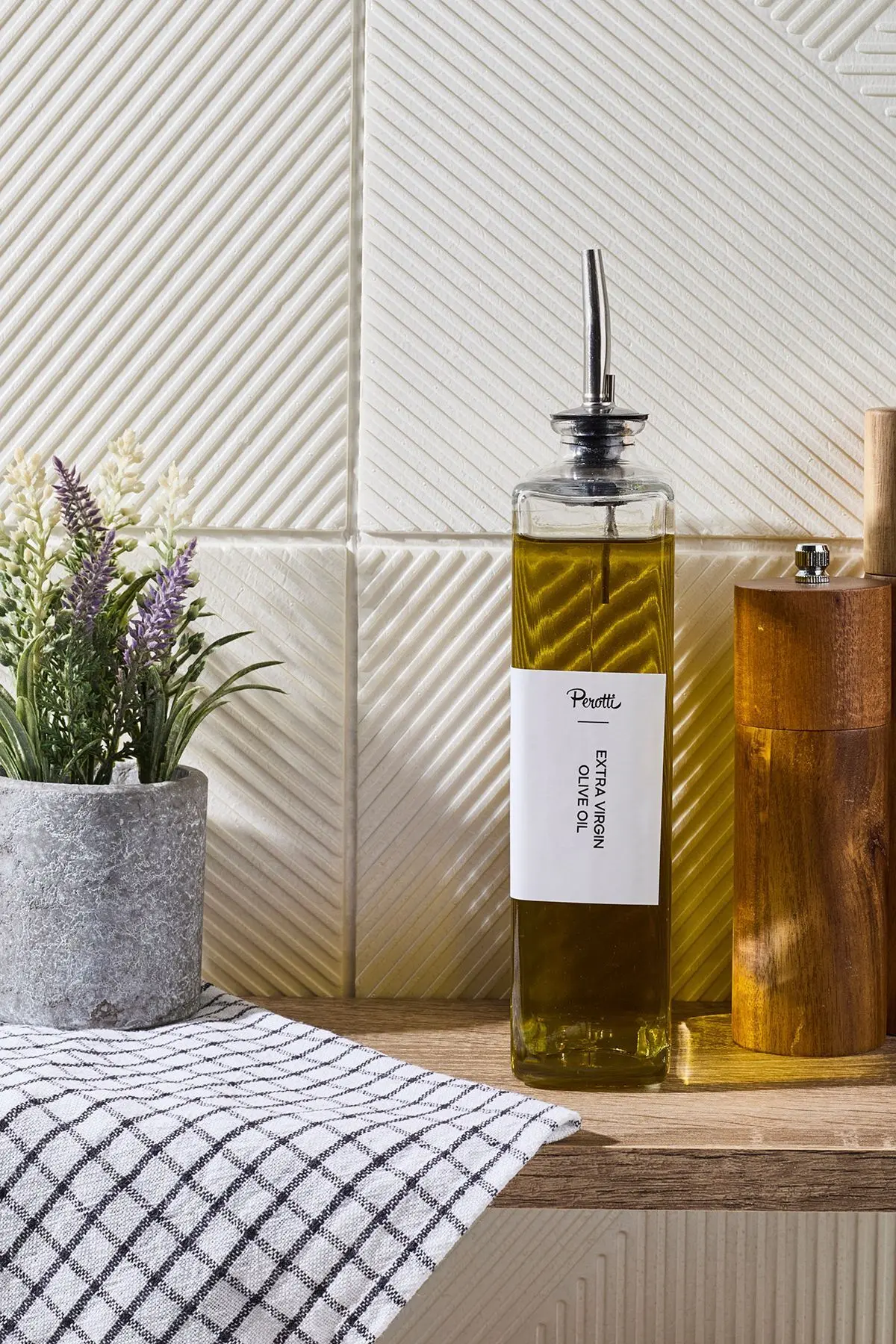 Molivet 750ml Silver Kapak Cam Yağdanlık-sosluk-sirkelik