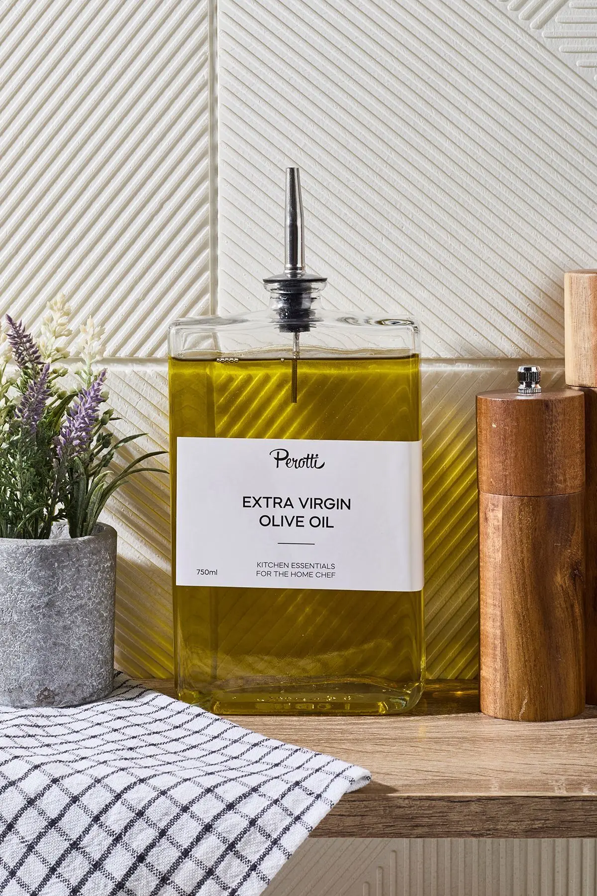 Molivet 750ml Silver Kapak Cam Yağdanlık-sosluk-sirkelik