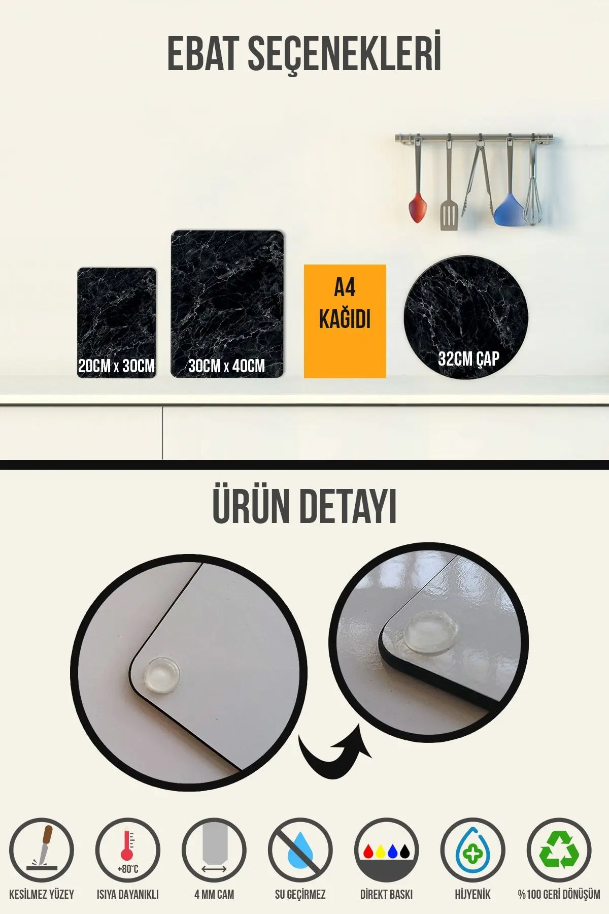 Cam Kesme Tahtası - Cam Kesme Tablası | Satina Cam | 20cm X 30cm