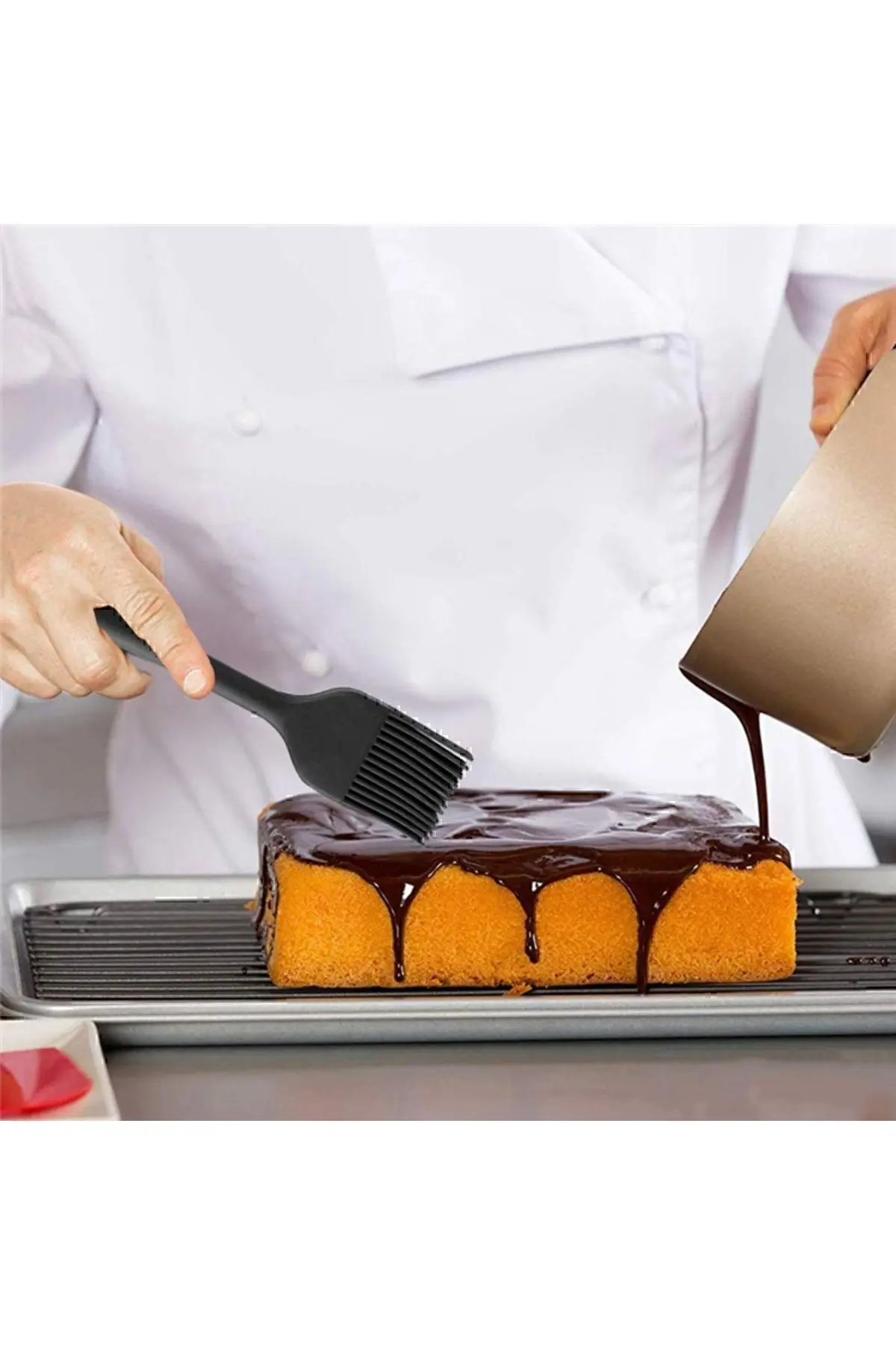 Drongo Isıya Dayanıklı Yanmaz Yapışmaz Silikon Spatula Seti 6 Parça Siyah