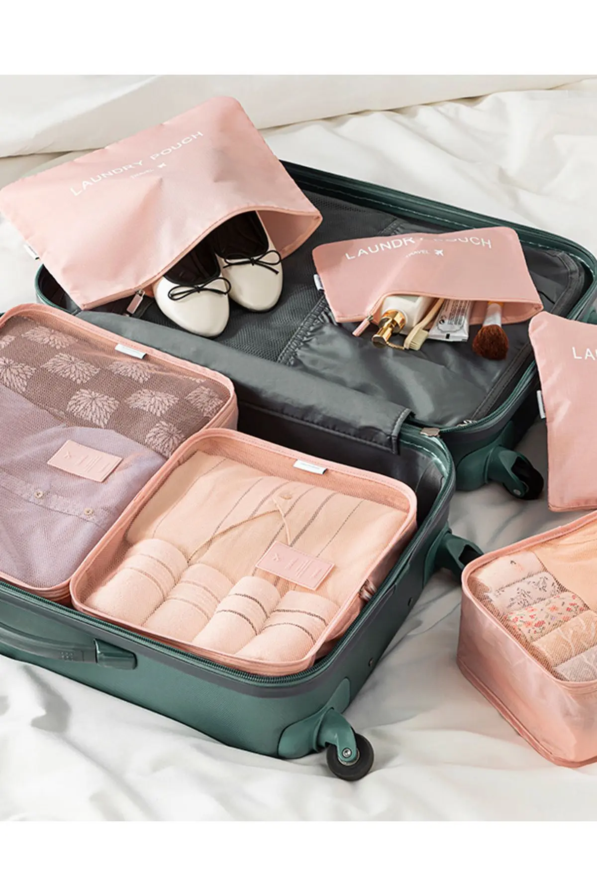 English Home Blare 6'lı Organizer Set Pudra