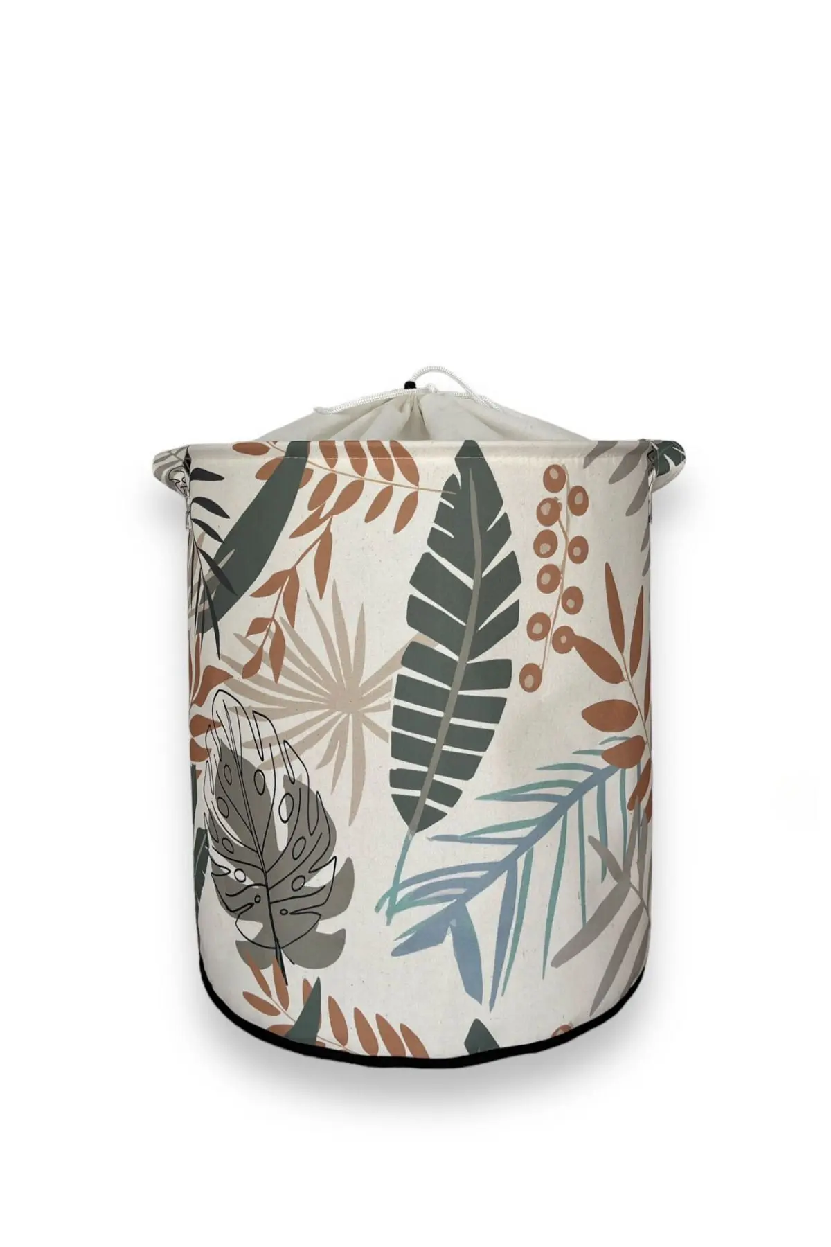 Yaprak Desenli Katlanır Kirli Çamaşır Dolap Içi Çocuk Odası Oyuncak Düzenleyici Saklama Sepeti 37x40