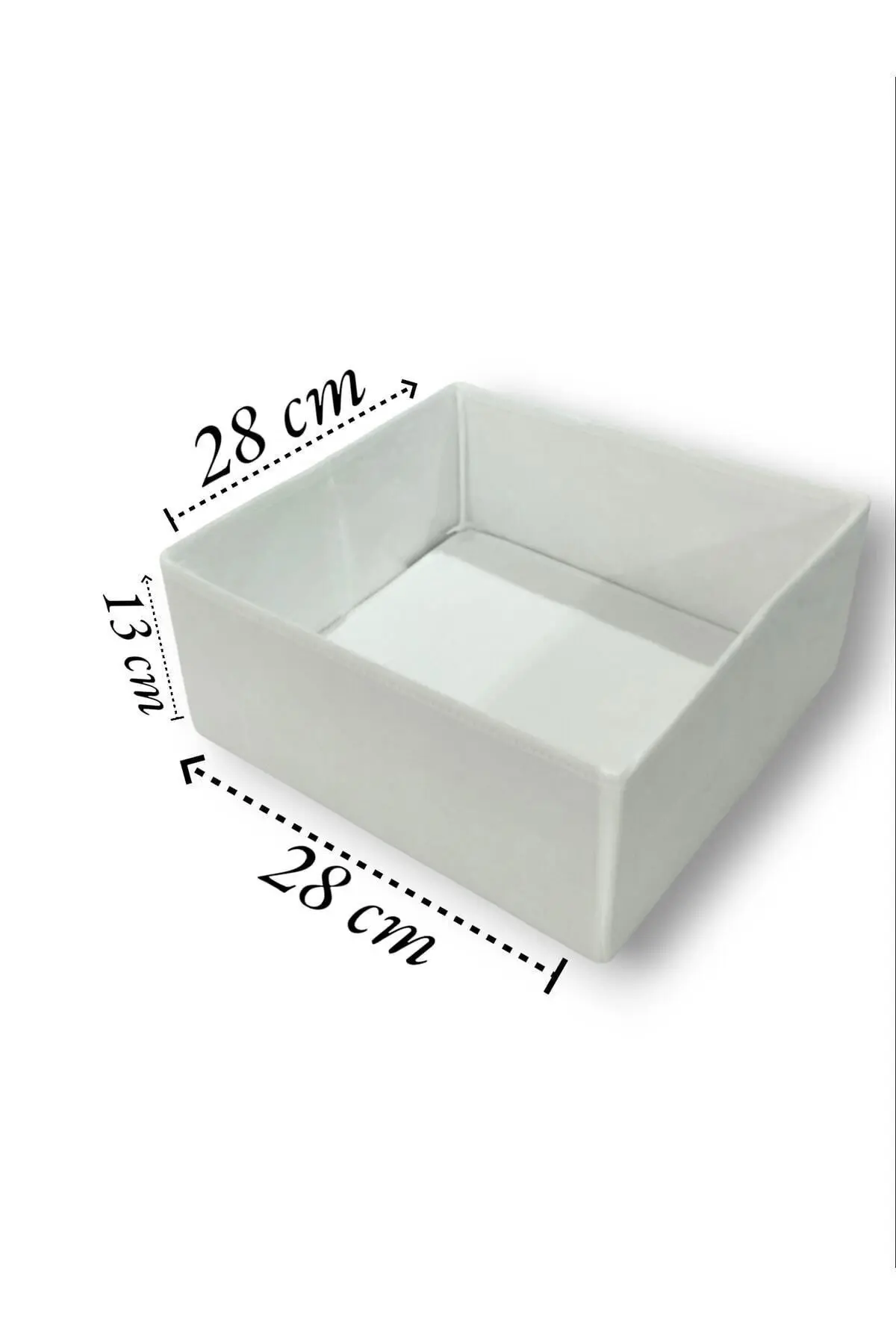 6'lı Beyaz Çekmece Içi Düzenleyici Organizer Set - Çok Amaçlı Dolap Içi Kutu Seti