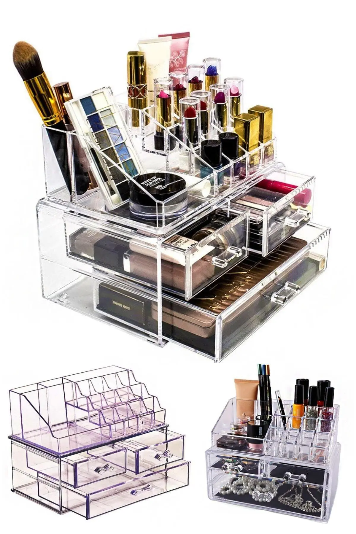 Helen's Home 3 Çekmeceli Makyaj Düzenleyici Organizer Set