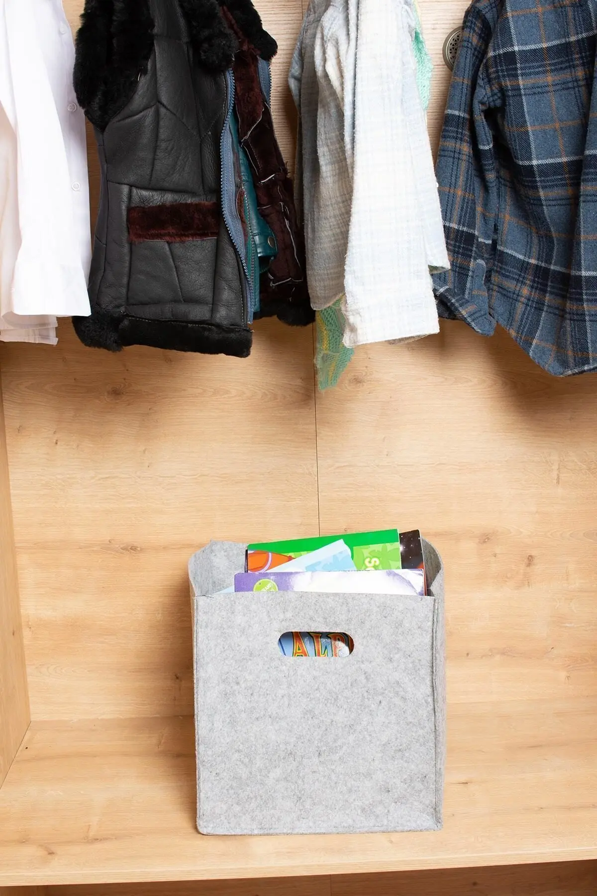 Çok Amaçlı Keçe Organizer Sepet Çocuk Odası