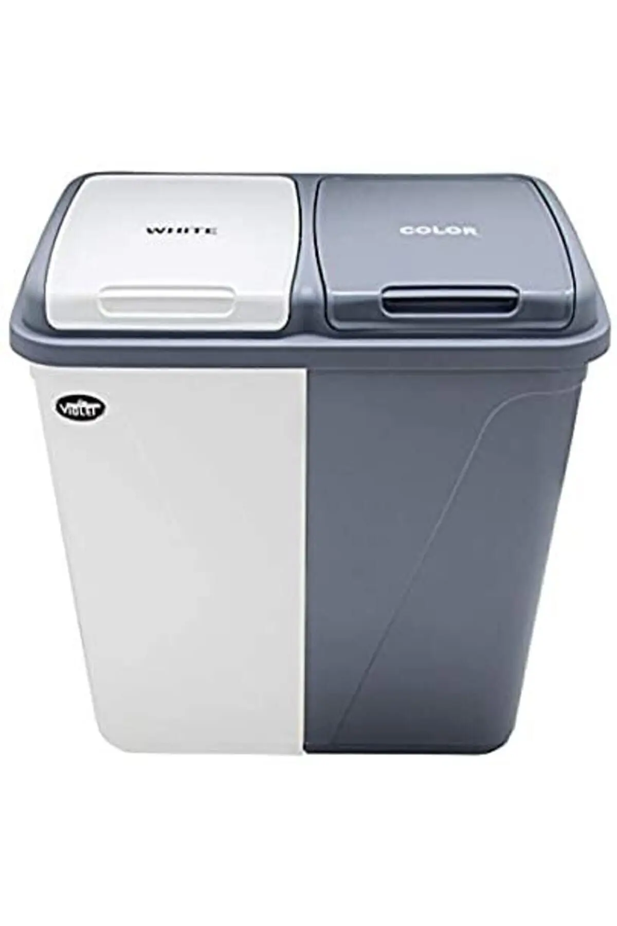 Violet Kirli Çamaşır Sepeti Iki Bölmeli 90 Litre (büyük)