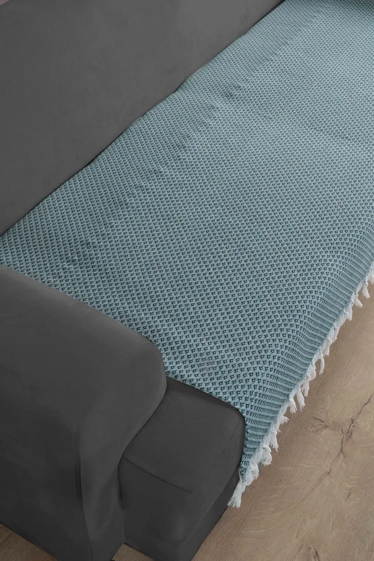 Yıldız Oturma Yerini Kapatan Koltuk Örtüsü Yeşil 115x200