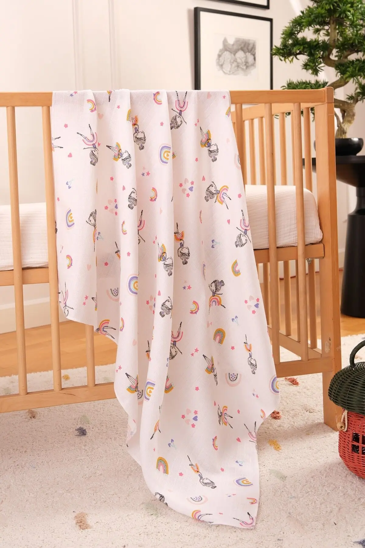 Çok Amaçlı Müslin Örtü & Battaniye 3'lü Set %100 Pamuk Oeko-teks Sertifikalı 80x80 Cm