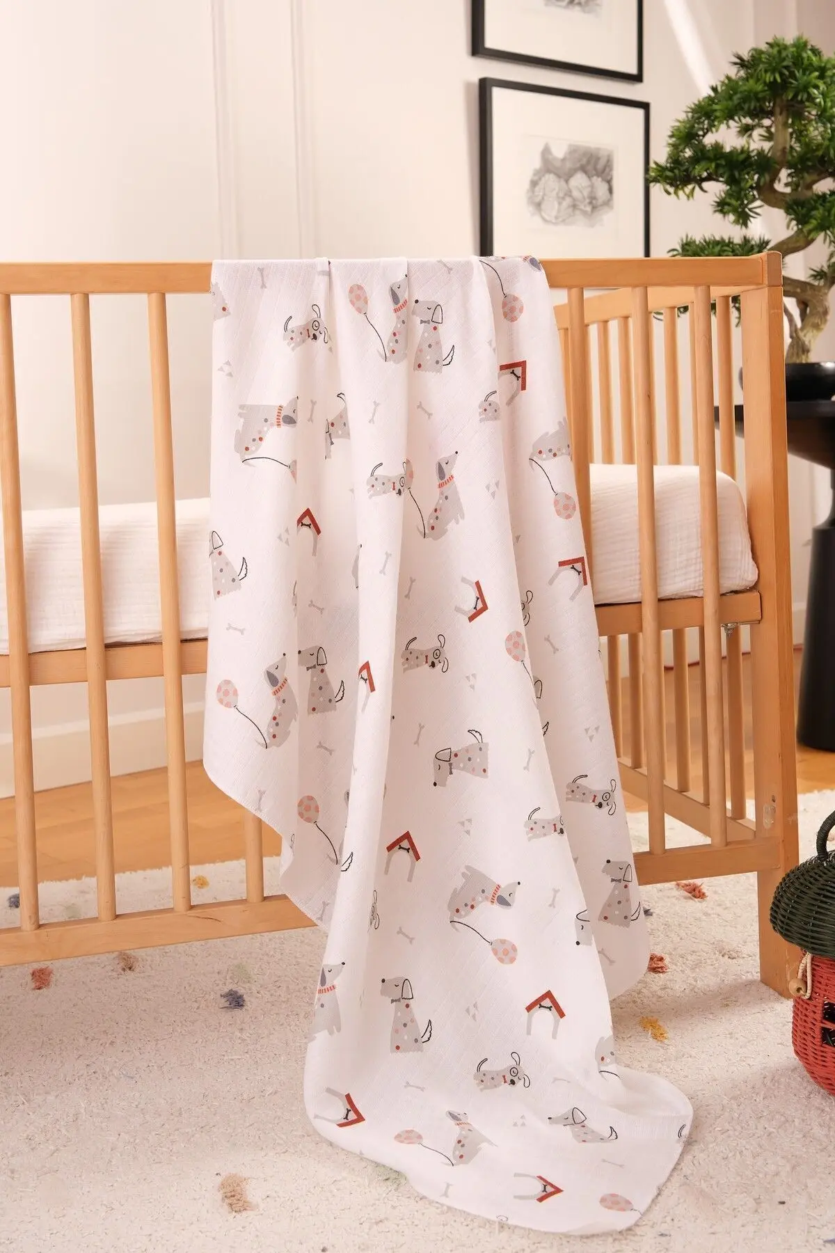 Çok Amaçlı Müslin Örtü & Battaniye 3'lü Set %100 Pamuk Oeko-teks Sertifikalı 80x80 Cm / Çk1