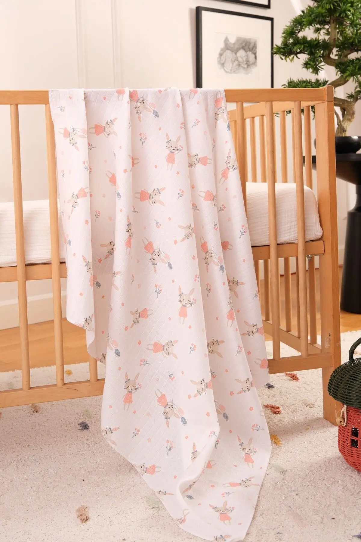 Çok Amaçlı Müslin Örtü & Battaniye 3'lü Set %100 Pamuk Oeko-teks Sertifikalı 80x80 Cm